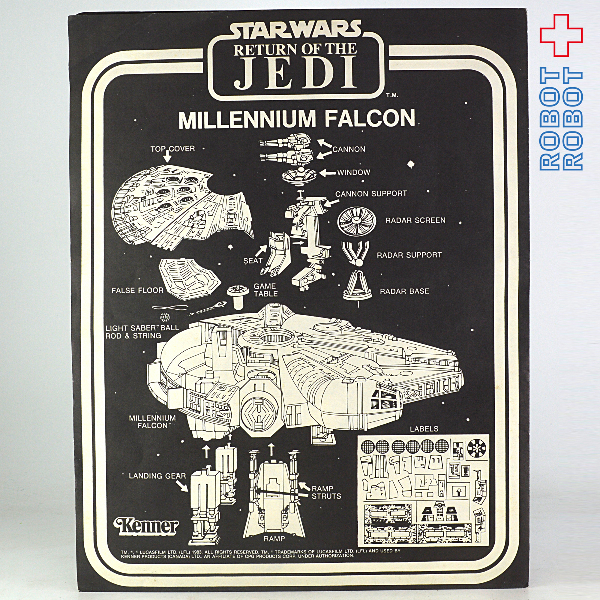 スター・ウォーズ ROTJ ケナー LA GUERRE ミレニアムファルコン カナダ版 入荷写真
