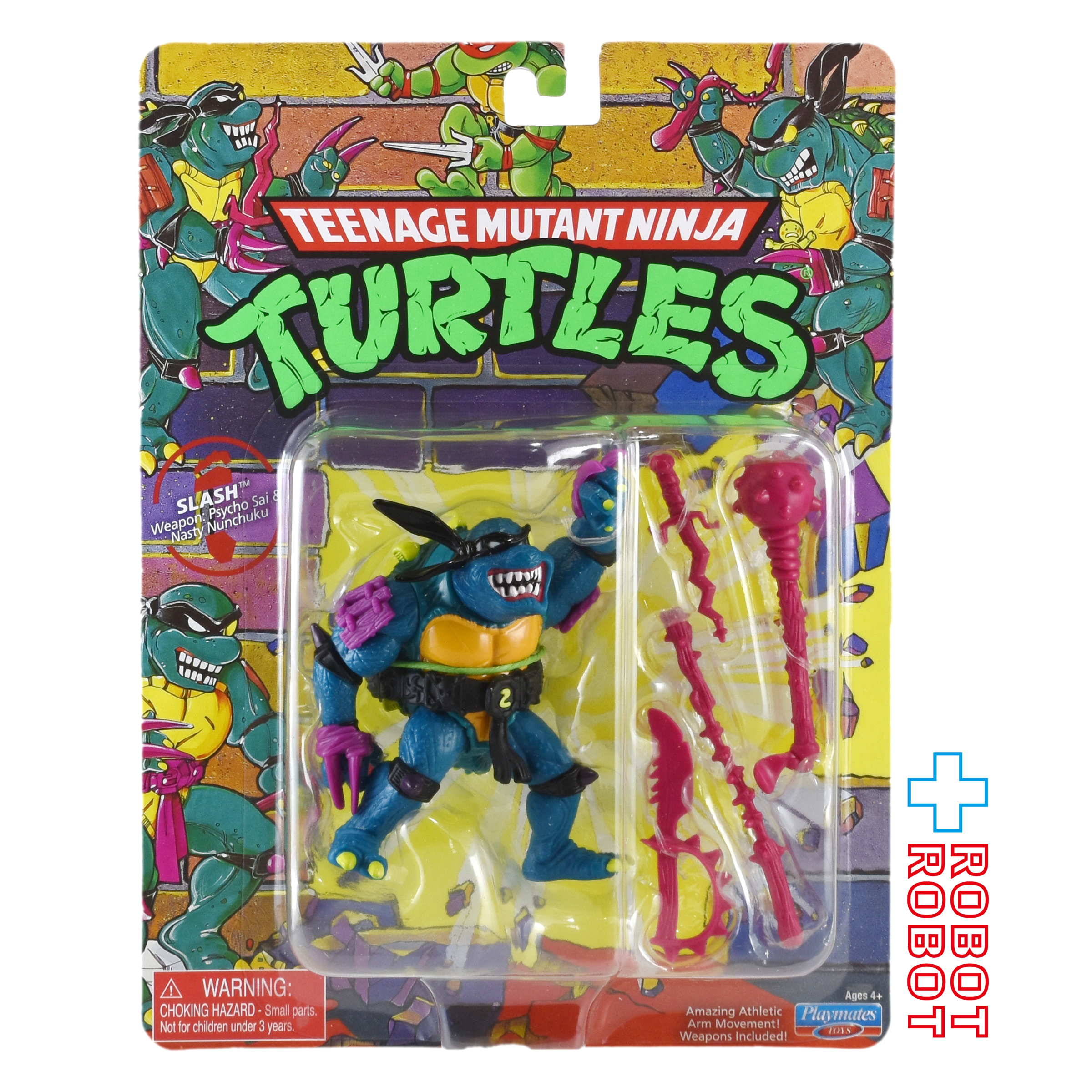プレイメイツ タートルズ TMNT クラシック・ミュータント #3 スラッシュ 4インチ アクションフィギュア 未開封 入荷写真