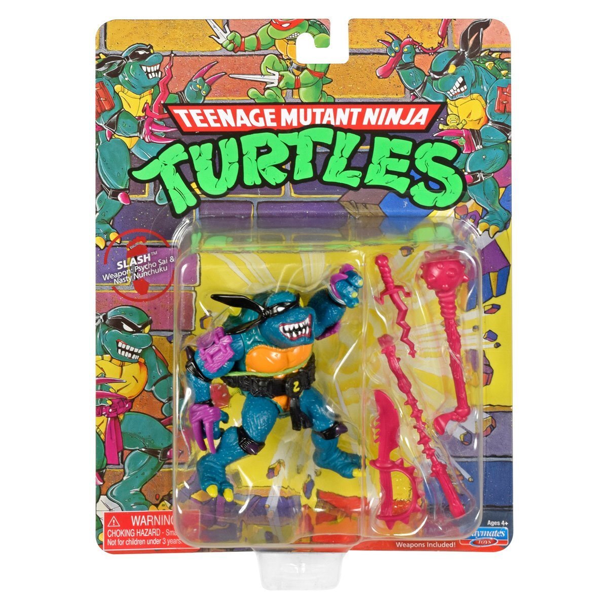 プレイメイツ タートルズ TMNT クラシック・ミュータント #3 スラッシュ 4インチ アクションフィギュア 未開封 入荷写真