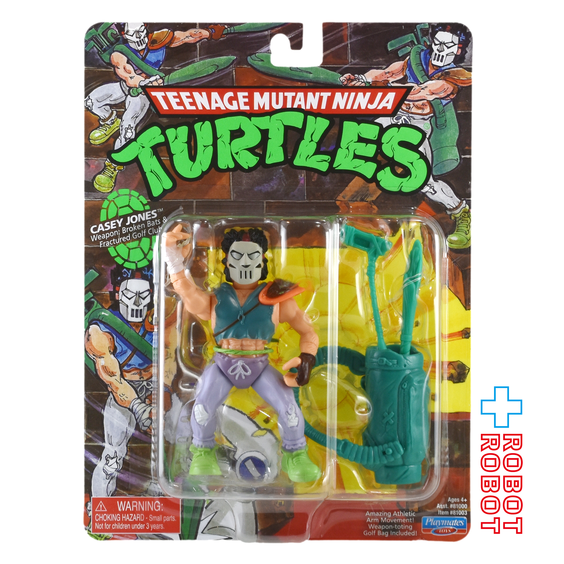 プレイメイツ タートルズ TMNT クラシック・ミュータント #3 ケイシー・ジョーンズ 4インチ アクションフィギュア 未開封 入荷写真