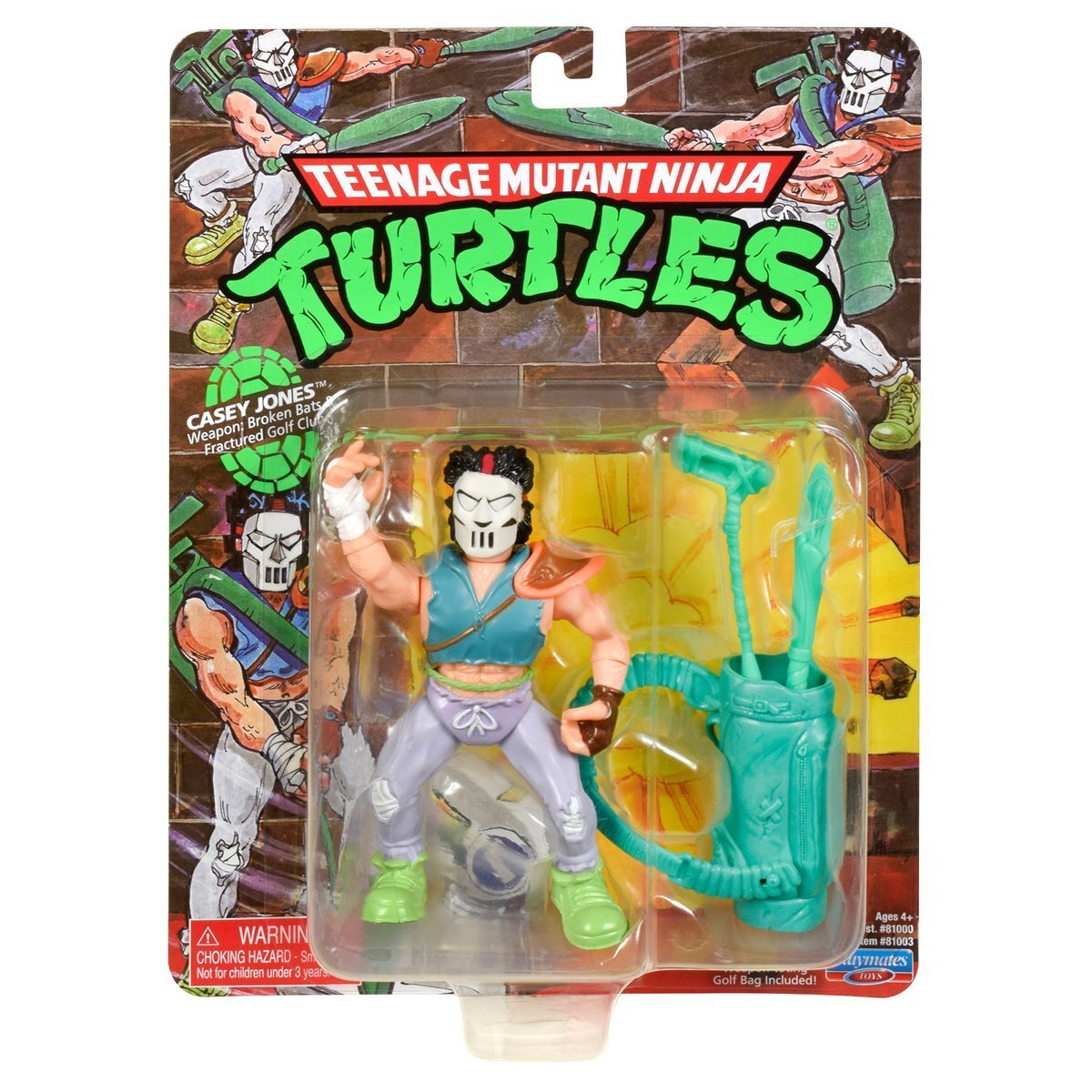 プレイメイツ タートルズ TMNT クラシック・ミュータント #3 ケイシー・ジョーンズ 4インチ アクションフィギュア 未開封 入荷写真