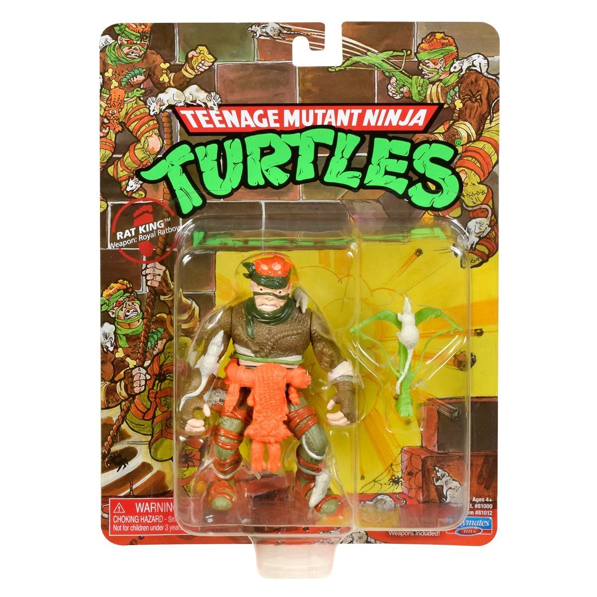 プレイメイツ タートルズ TMNT クラシック・ミュータント #3 ラットキング 4インチ アクションフィギュア 未開封 入荷写真