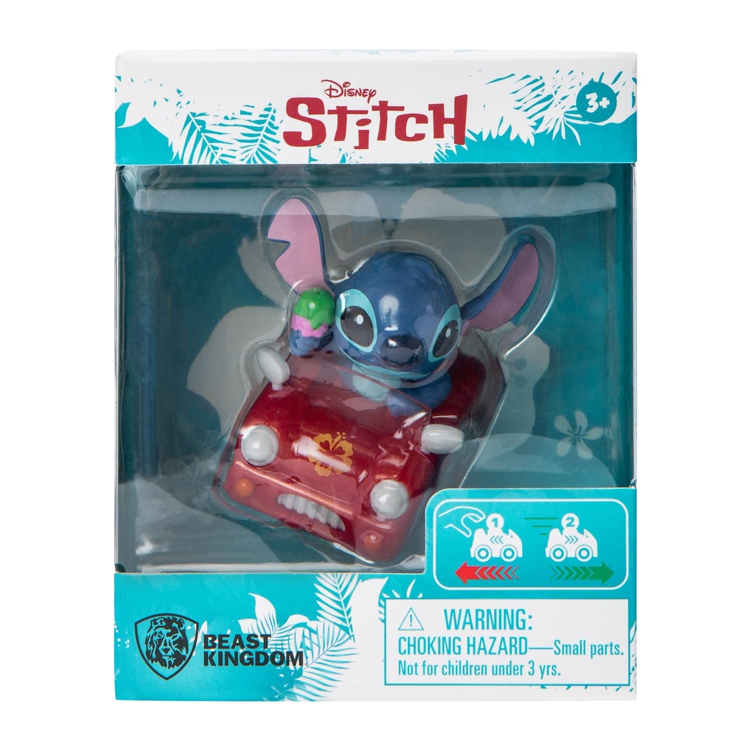 ディズニー ベストキングダム スティッチ Pull Back Car フィギュア ※台湾限定