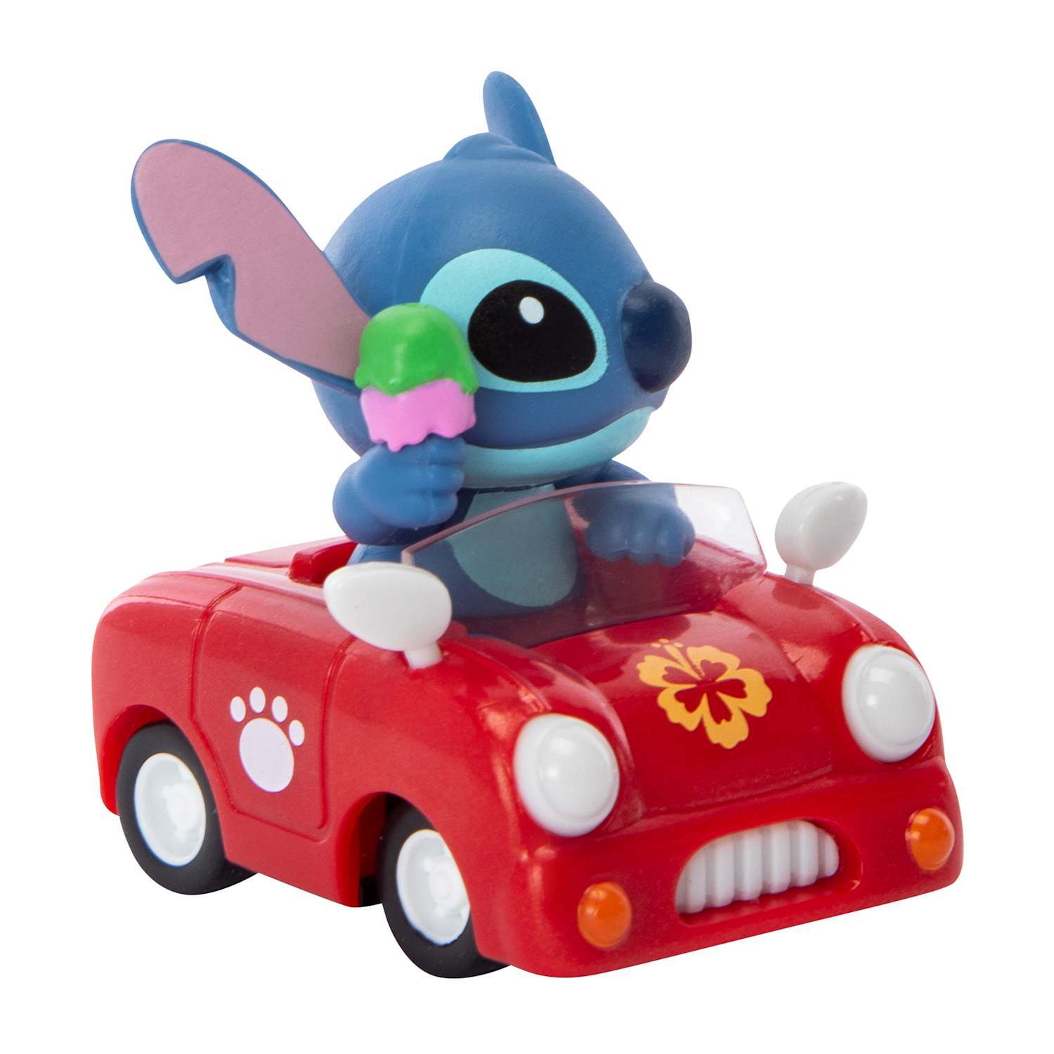 ディズニー ベストキングダム スティッチ Pull Back Car フィギュア ※台湾限定