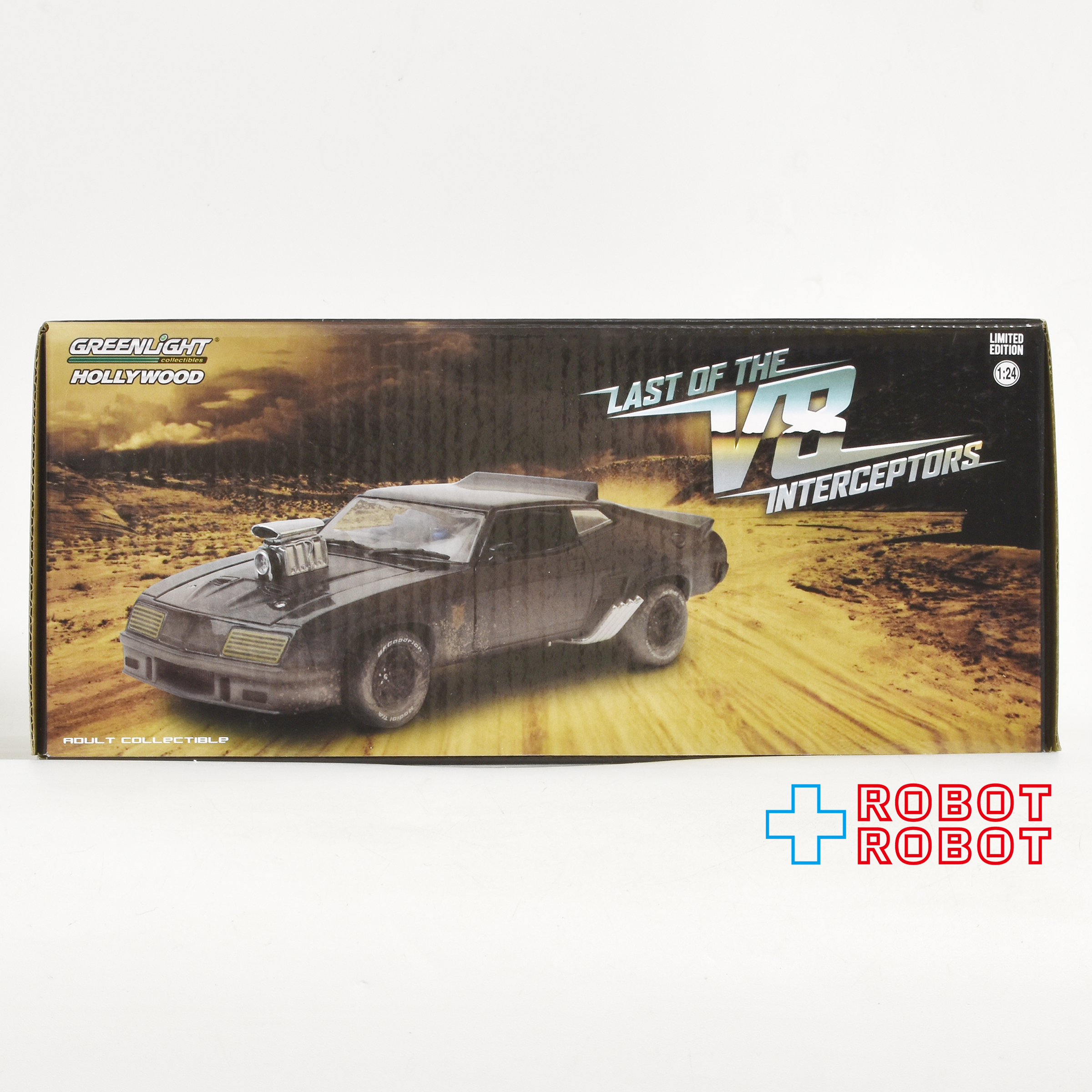 グリーンライト マッドマックス ラスト オブ ザ V8 インターセプター 1973 フォード ファルコン XB (ウェザリングver.) 1/24 ダイキャストビークル 箱入 入荷写真