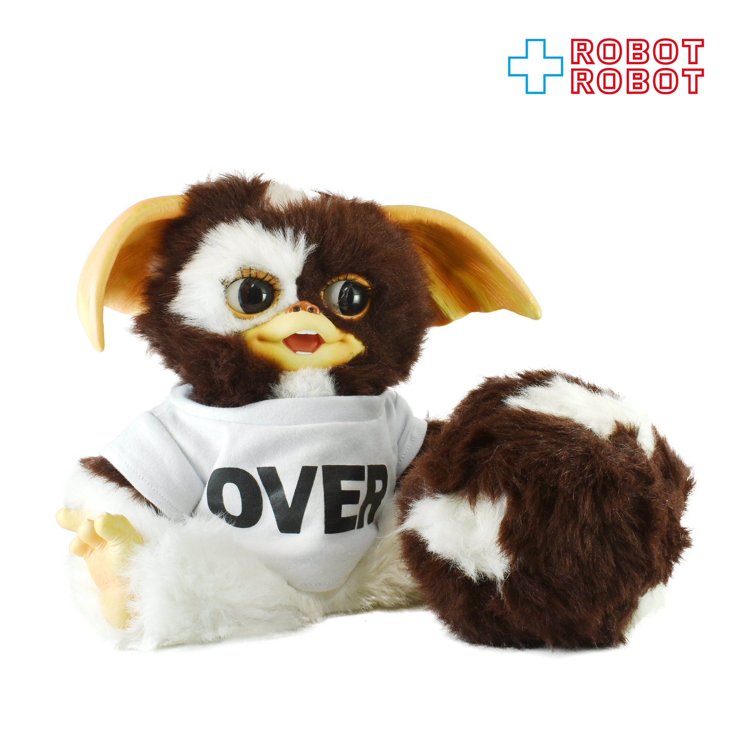 グレムリン オーバーザストライプス ギズモ 横目 びっくり顔 毛玉付き パペット ぬいぐるみ Tシャツ着用 31センチ 入荷写真