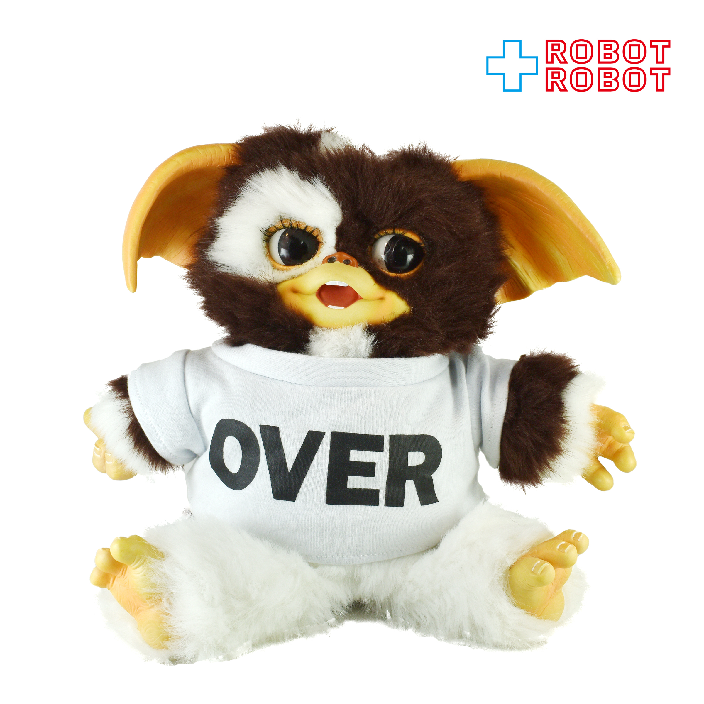 グレムリン オーバーザストライプス ギズモ 横目 びっくり顔 毛玉付き パペット ぬいぐるみ Tシャツ着用 31センチ 入荷写真