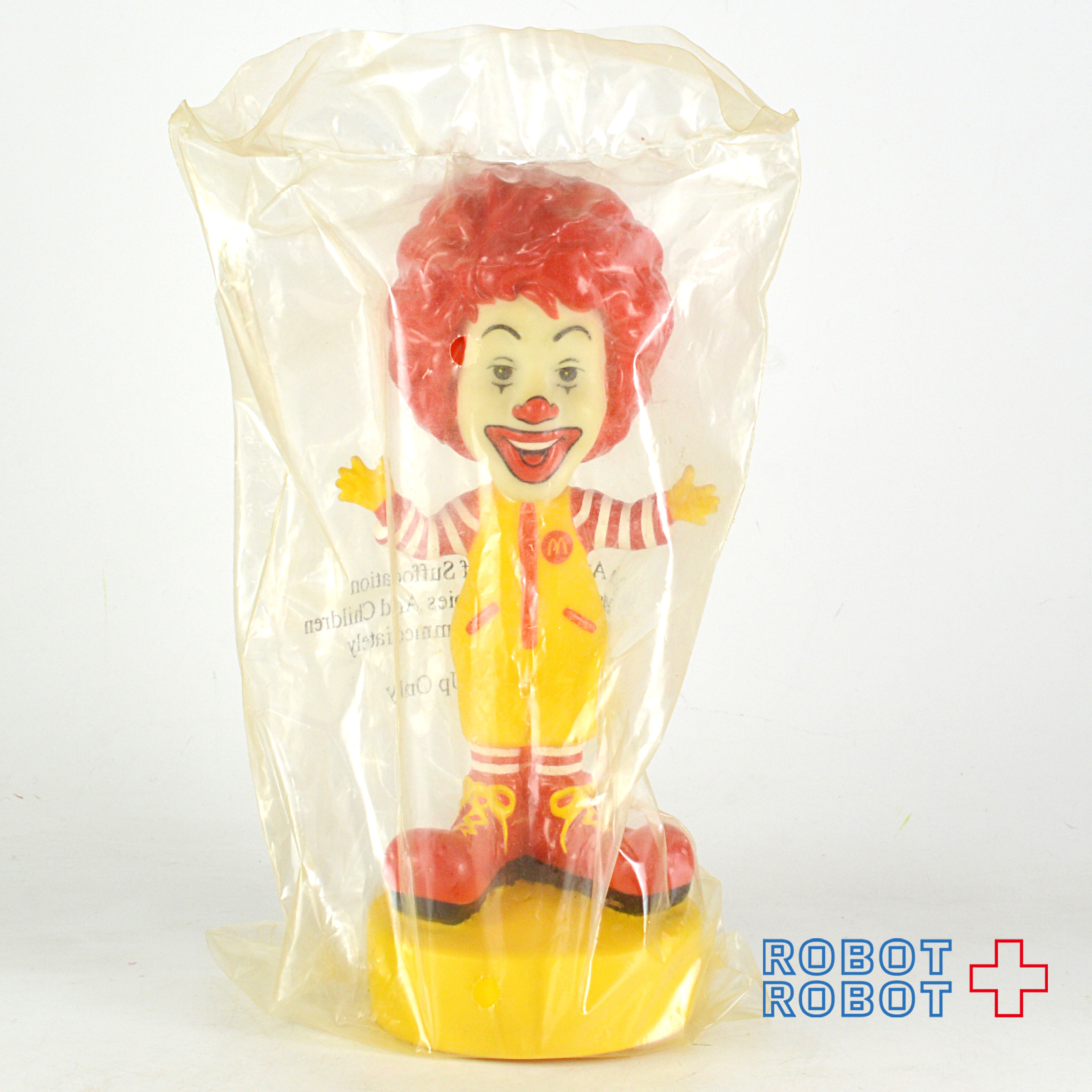 マクドナルド ロナルド ボブルヘッド ソフビフィギュア 袋入未開封 企業物 入荷写真
