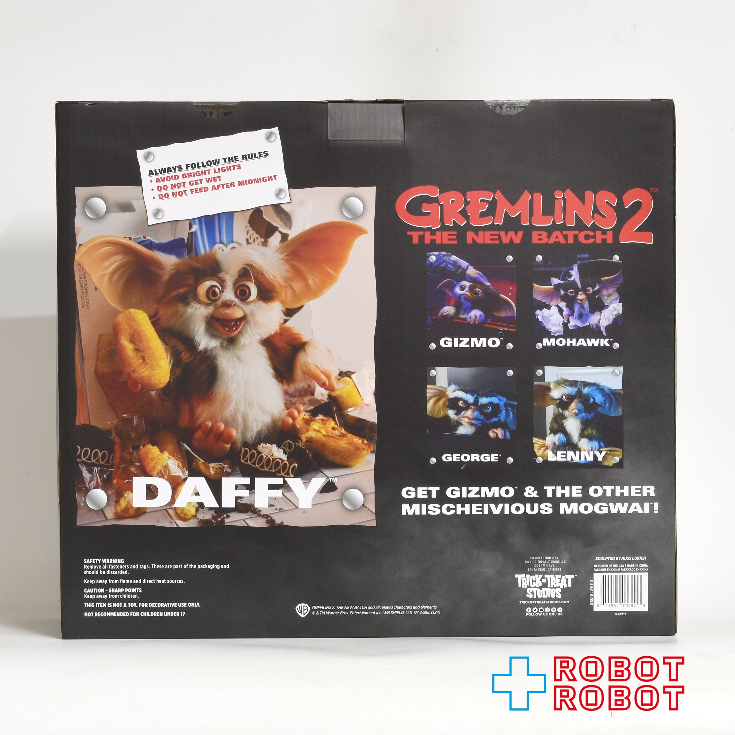 トリックオアトリートスタジオ グレムリン2 新・種・誕・生 ダフィー モグワイ 1/1 プロップ ドール 未開封 入荷写真