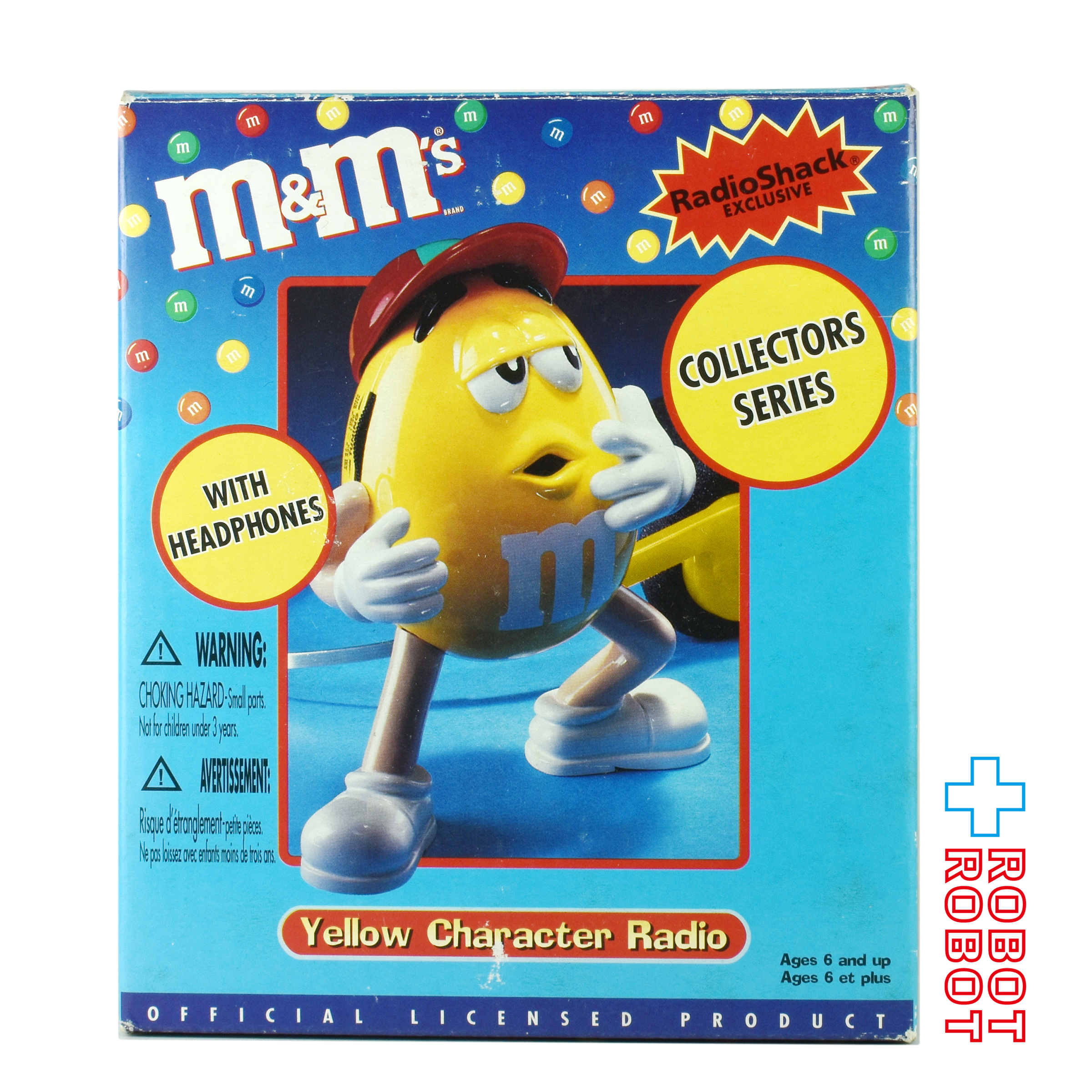 M&M's エムアンドエムズ コレクターシリーズ イエロー キャラクターラジオ フィギュア ヘッドフォン 箱付き 企業物 入荷写真