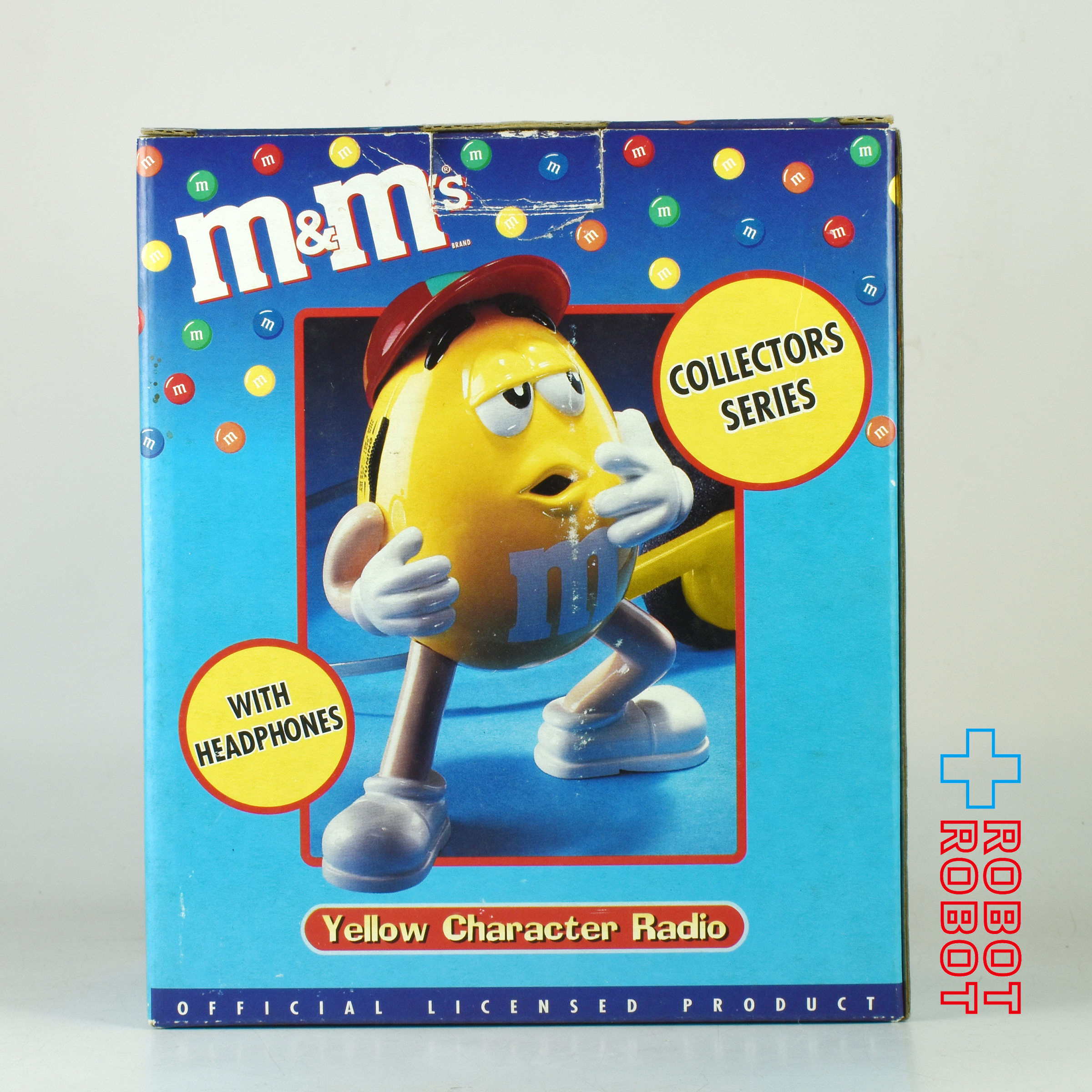 M&M's エムアンドエムズ コレクターシリーズ イエロー キャラクターラジオ フィギュア ヘッドフォン 箱付き 企業物 入荷写真
