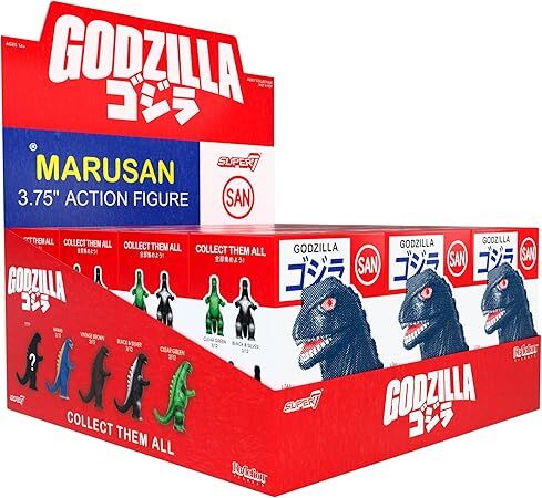 スーパー7 リ・アクション 東宝ゴジラ怪獣 マルサン ゴジラ ブラインドボックス ウェーブ6 3.75インチ アクションフィギュア 未開封 入荷写真