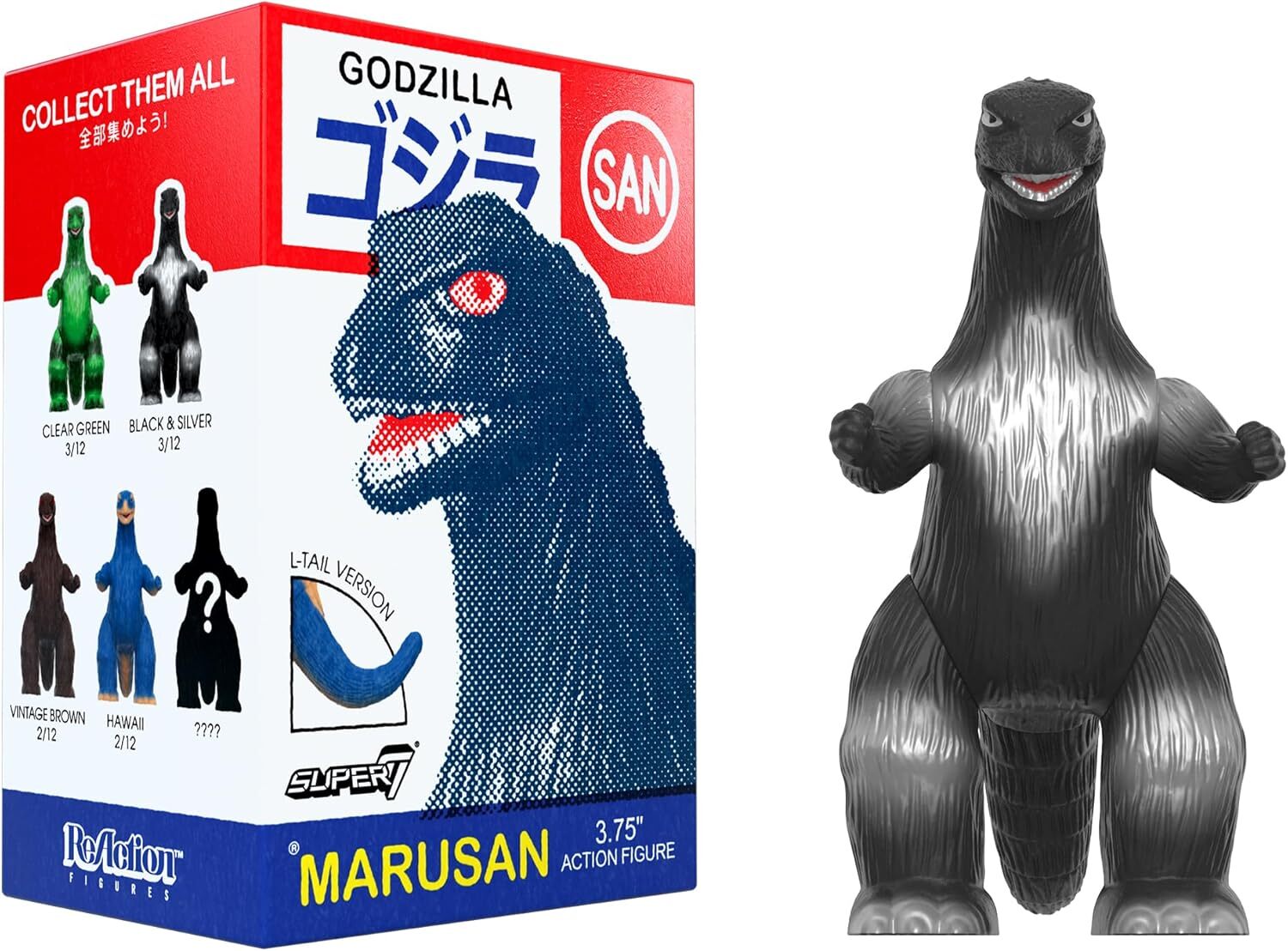 スーパー7 リ・アクション 東宝ゴジラ怪獣 マルサン ゴジラ ブラインドボックス ウェーブ6 3.75インチ アクションフィギュア 未開封 入荷写真