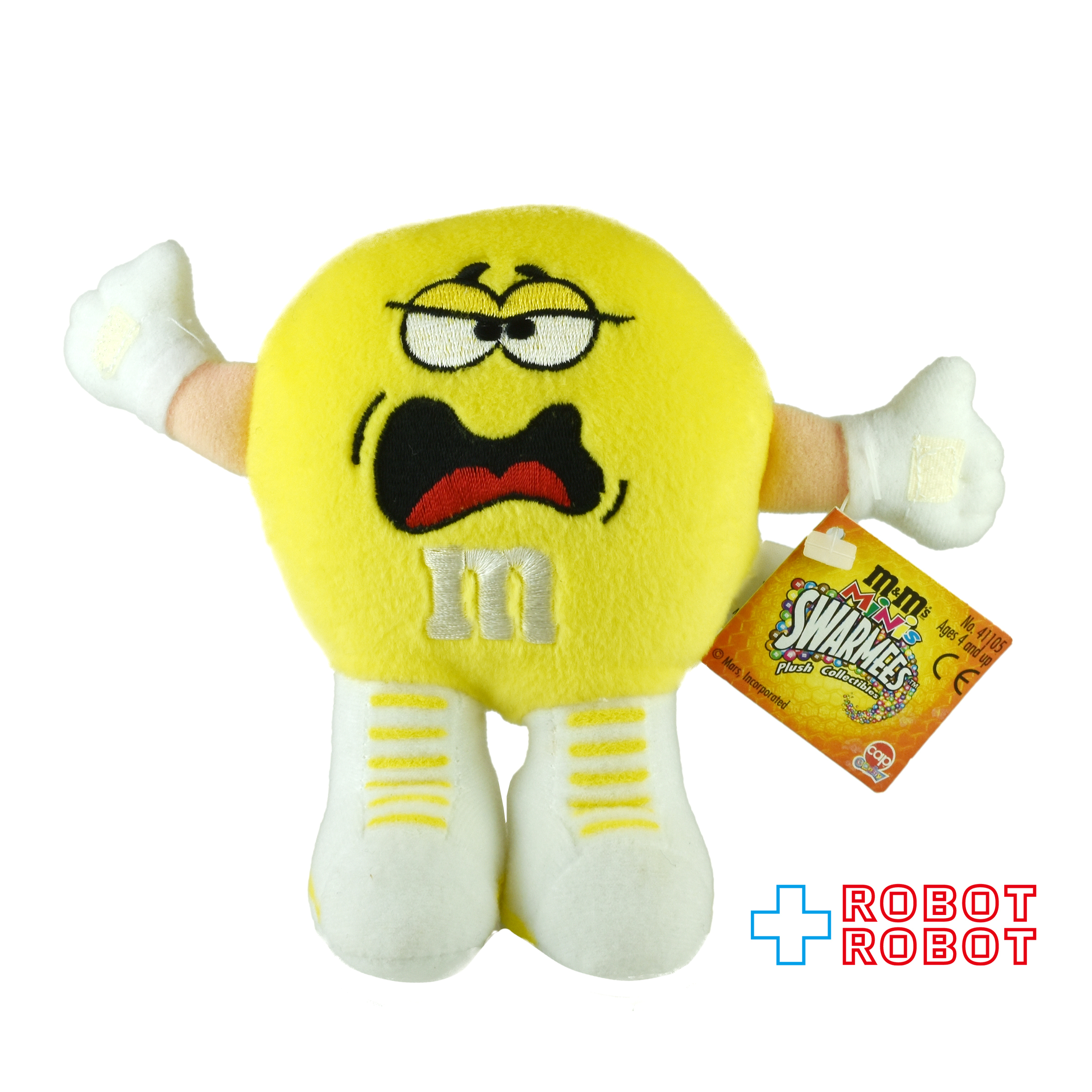 M&M's ミニズ サワーミーズ プラッシュ コレクティブル イエロー エムアンドエムズ ぬいぐるみ人形 1998 紙タグ付き 企業物 入荷写真