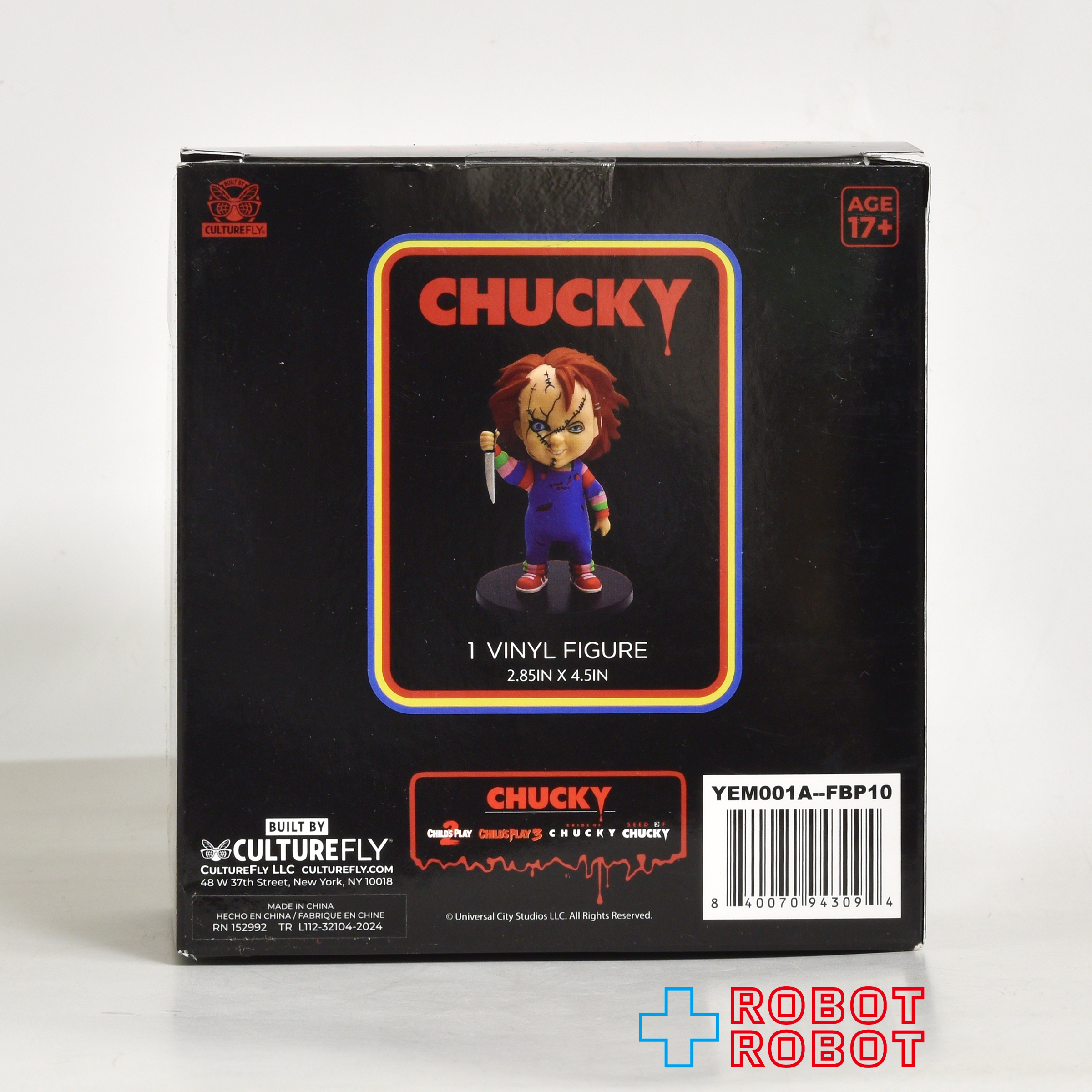 カルチャーフライ チャッキー ビニールフィギュア 未開封 入荷写真