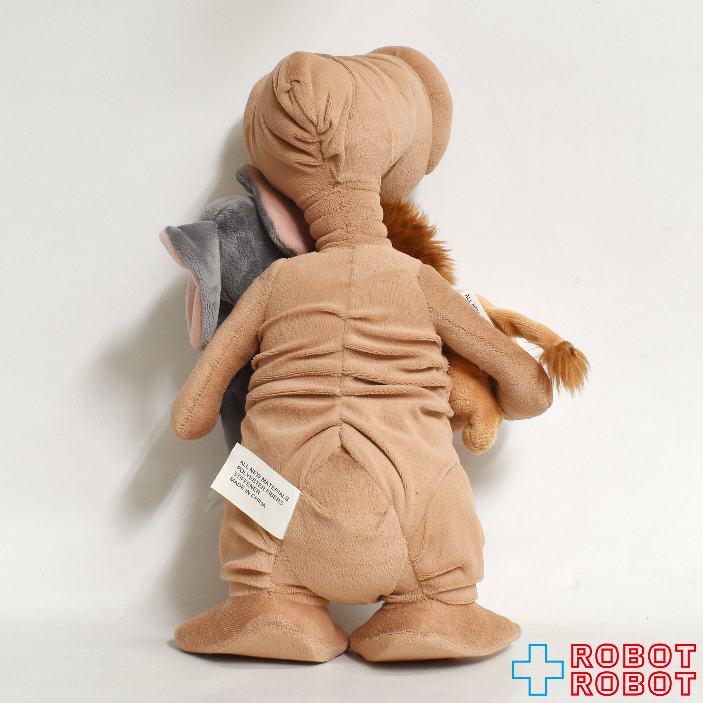 USJ E.T. ぬいぐるみ w/ライオンとゾウのぬいぐるみ ぬいぐるみ人形 40センチ 紙タグ付き 入荷写真