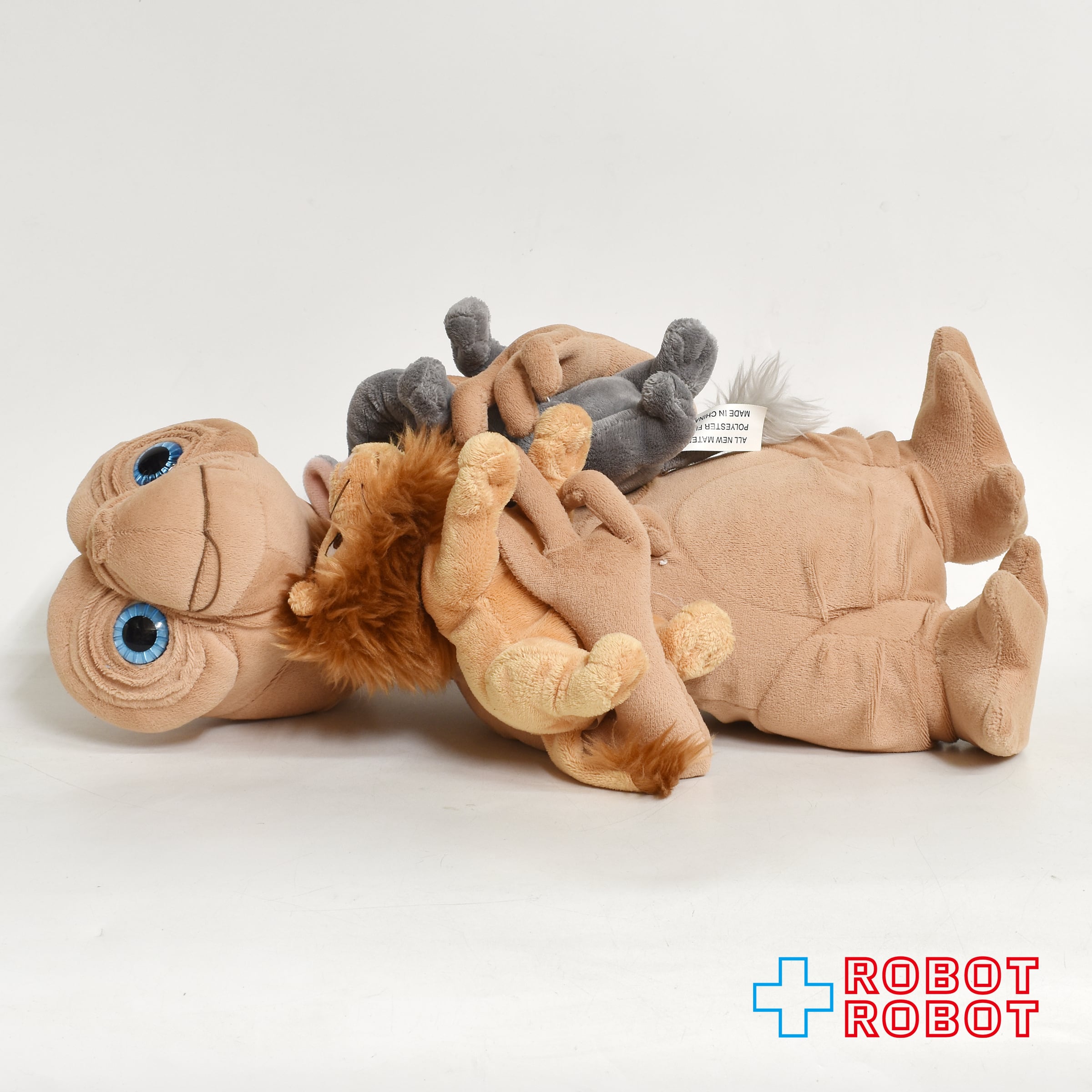 USJ E.T. ぬいぐるみ w/ライオンとゾウのぬいぐるみ ぬいぐるみ人形 40センチ 紙タグ付き 入荷写真