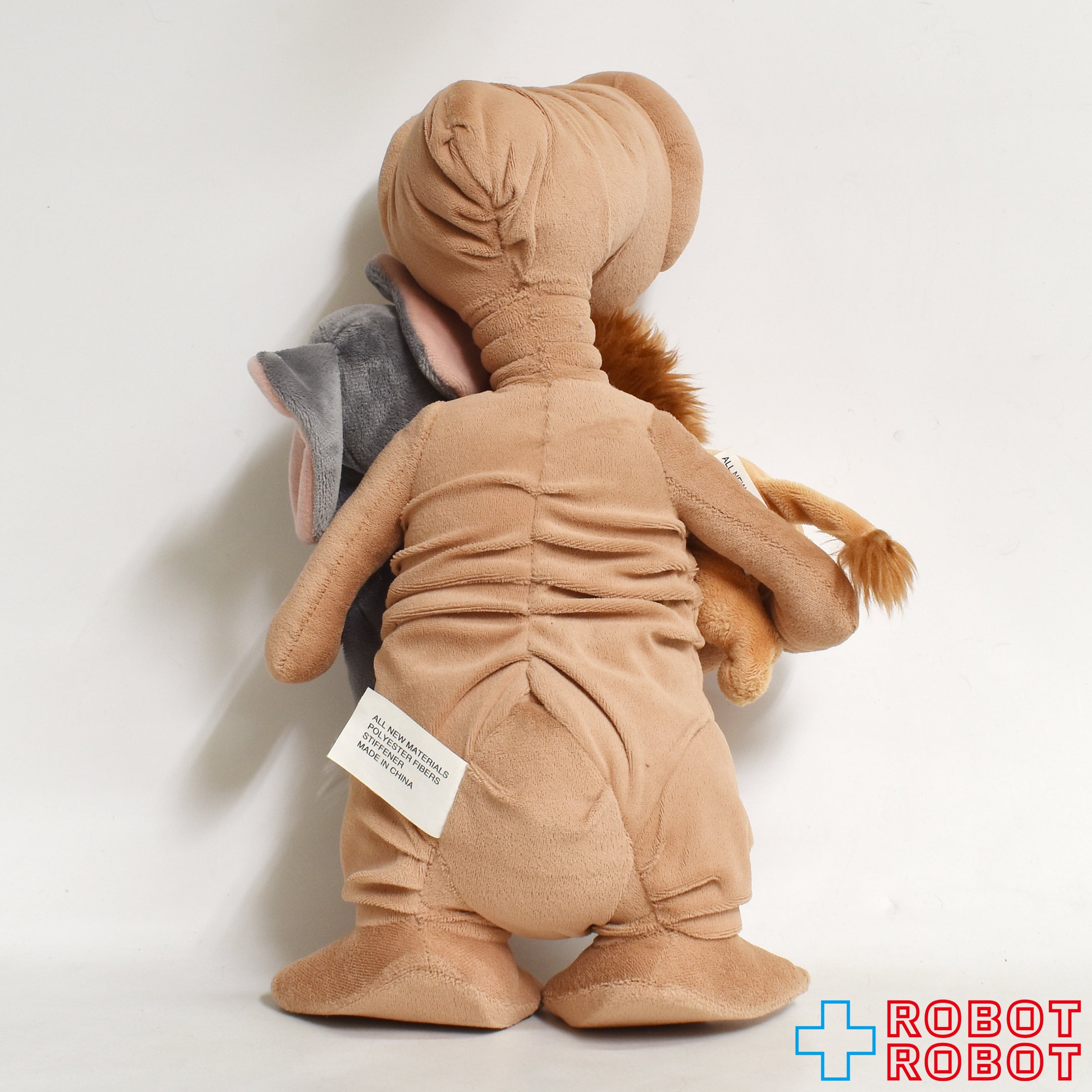 USJ E.T. ぬいぐるみ w/ライオンとゾウのぬいぐるみ ぬいぐるみ人形 40センチ 紙タグ付き 入荷写真