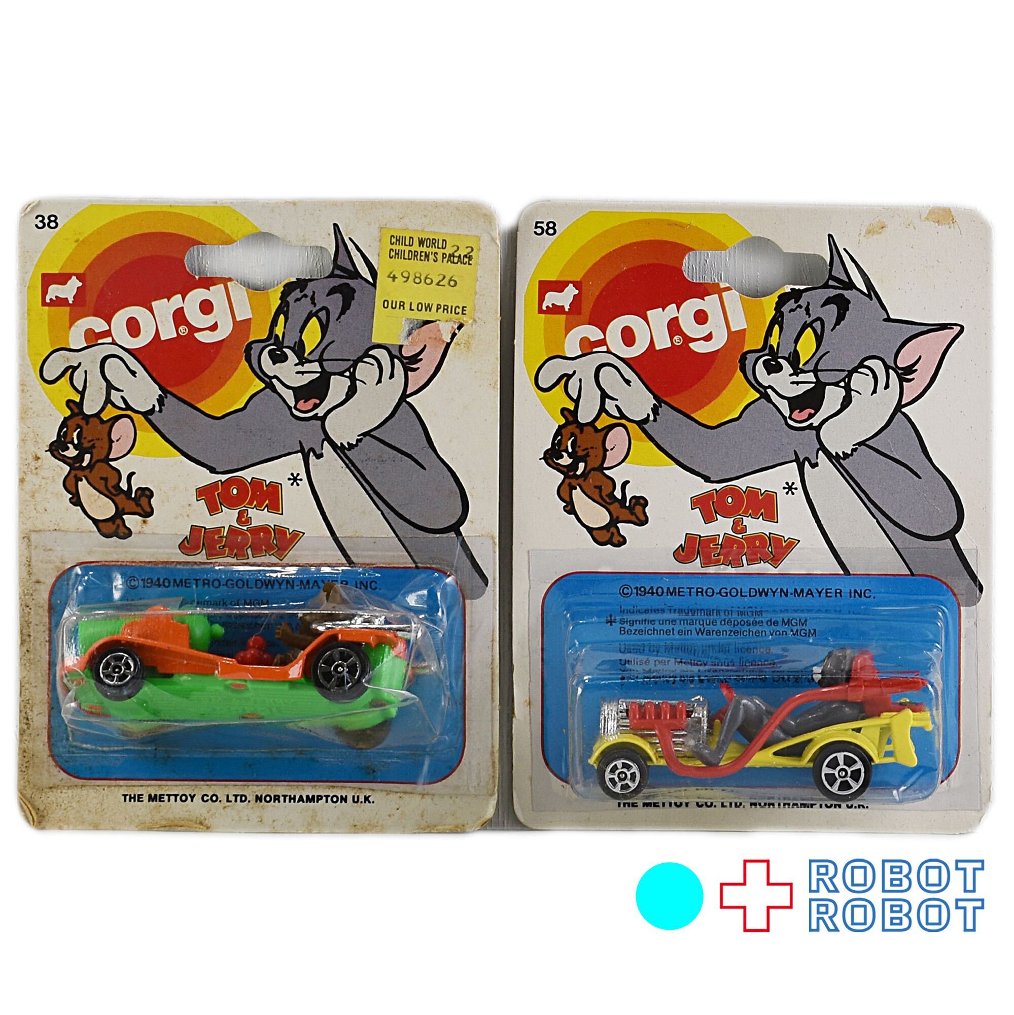 Corgi トム＆ジェリー ミニカー ２台セット カードダメージ 入荷写真