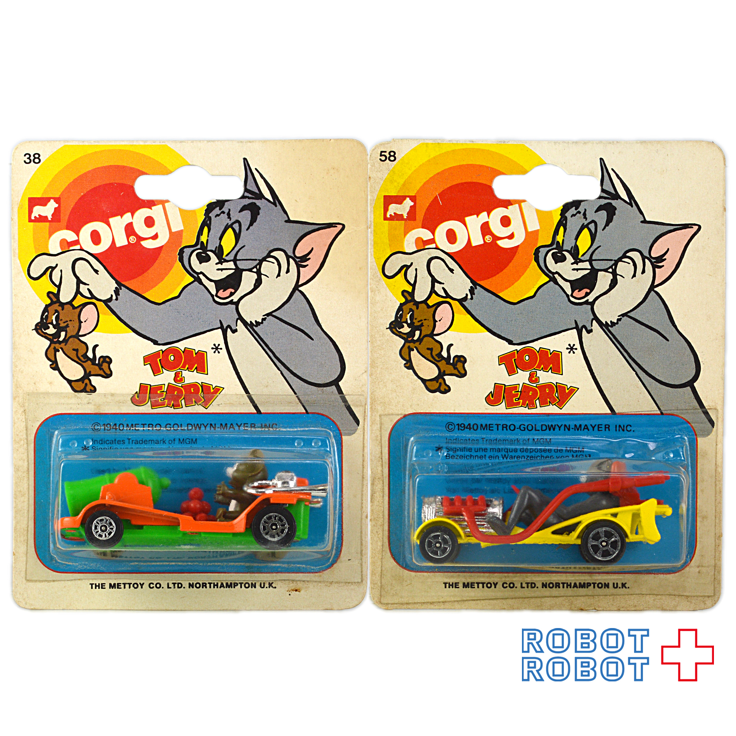 Corgi トム＆ジェリー ミニカー ２台セット カードダメージ 入荷写真