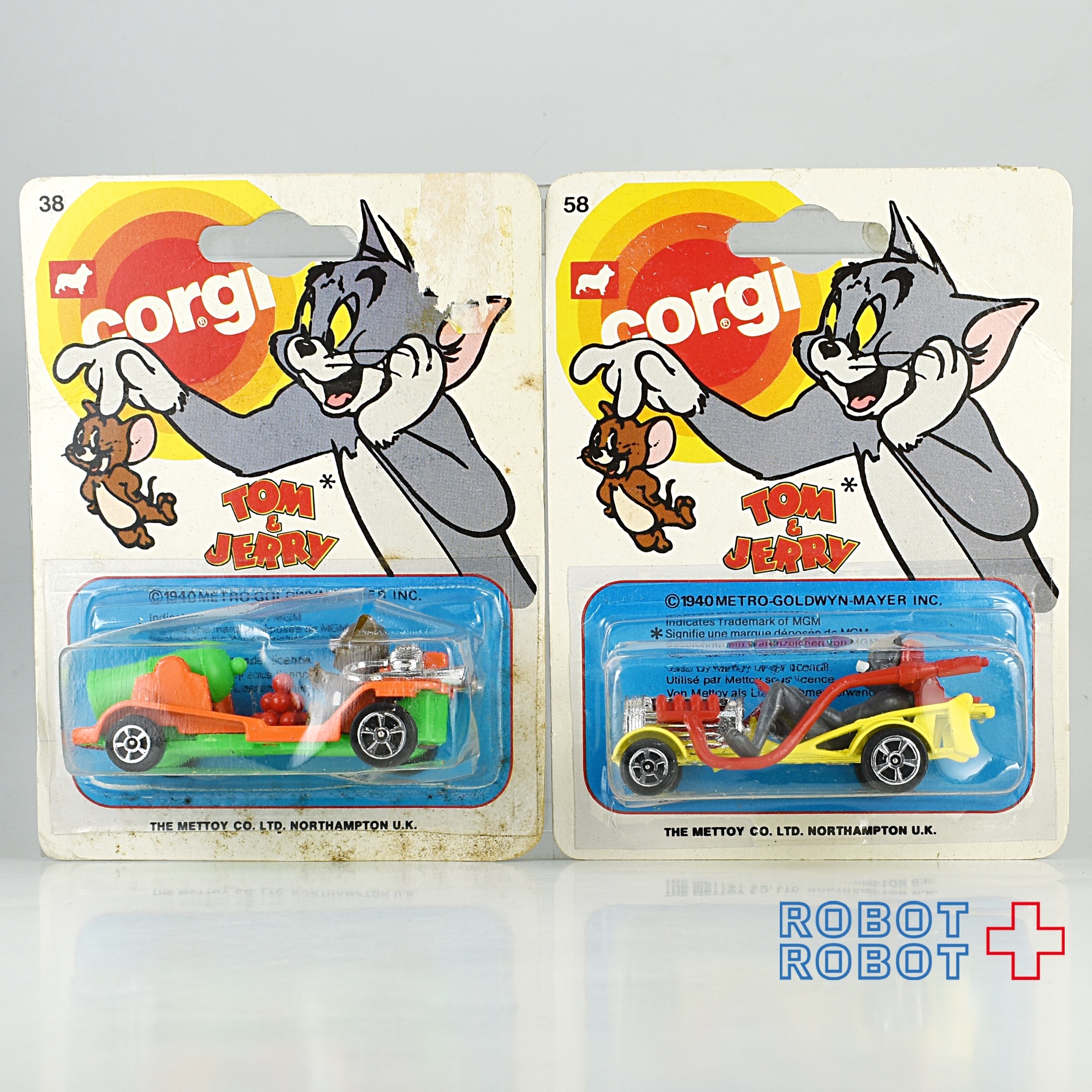 Corgi トム＆ジェリー ミニカー ２台セット カードダメージ 入荷写真