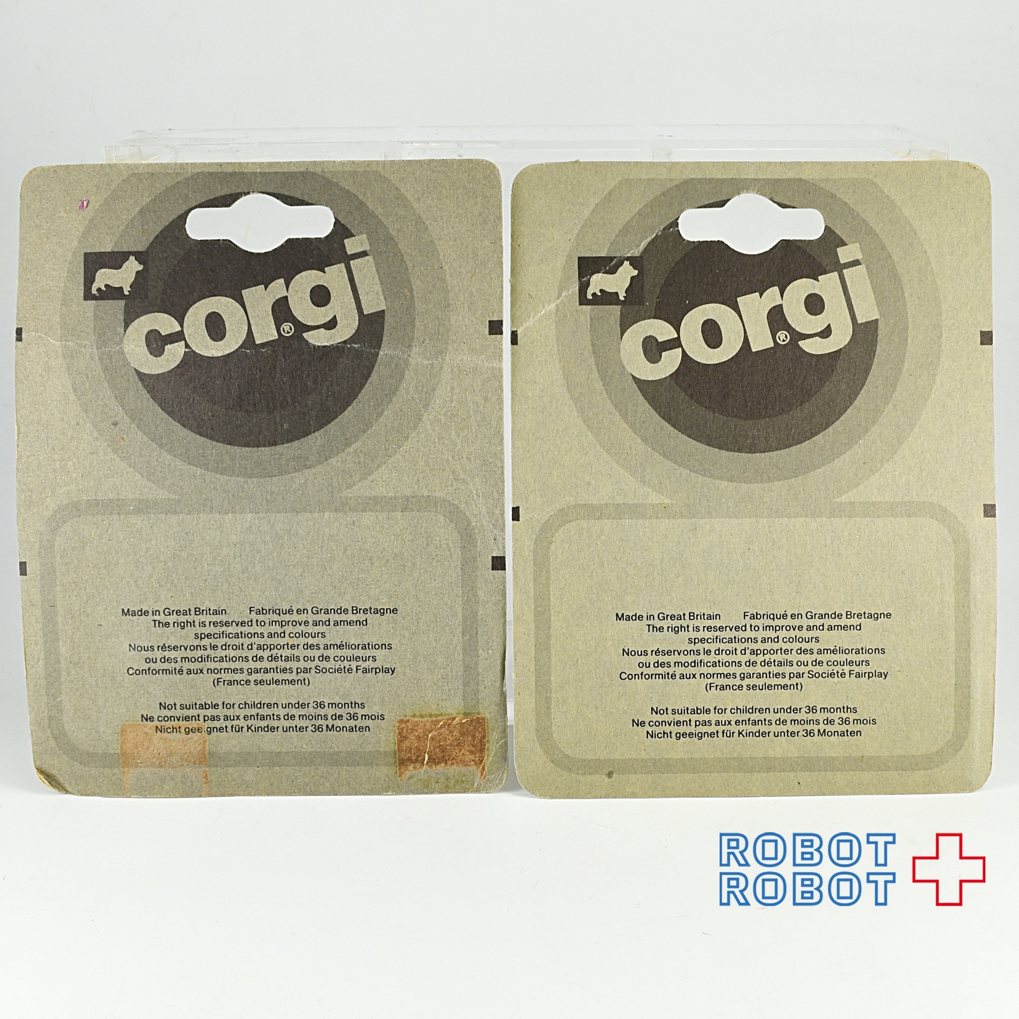 Corgi トム＆ジェリー ミニカー ２台セット カードダメージ 入荷写真