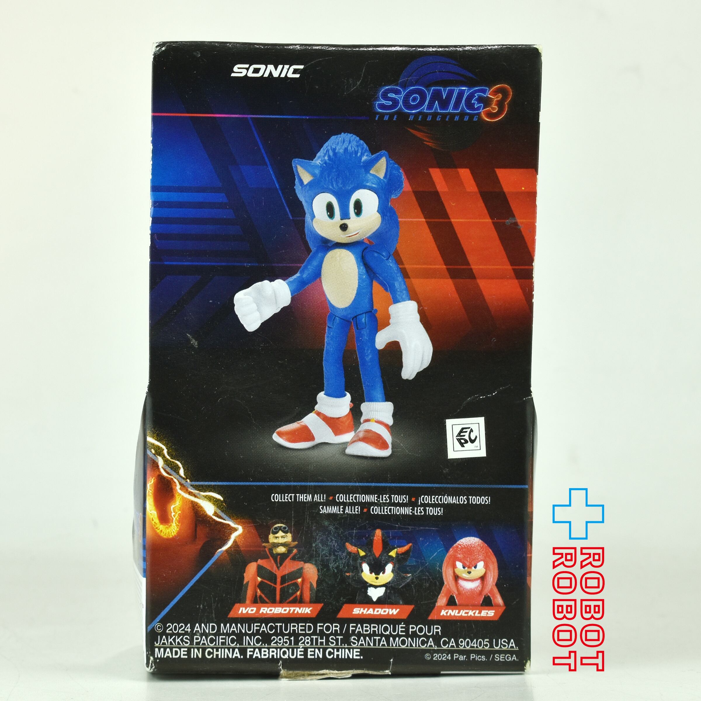ソニック・ザ・ムービー ソニック × シャドウ 2.5インチ アクションフィギュア ソニック 未開封 ※難あり 入荷写真