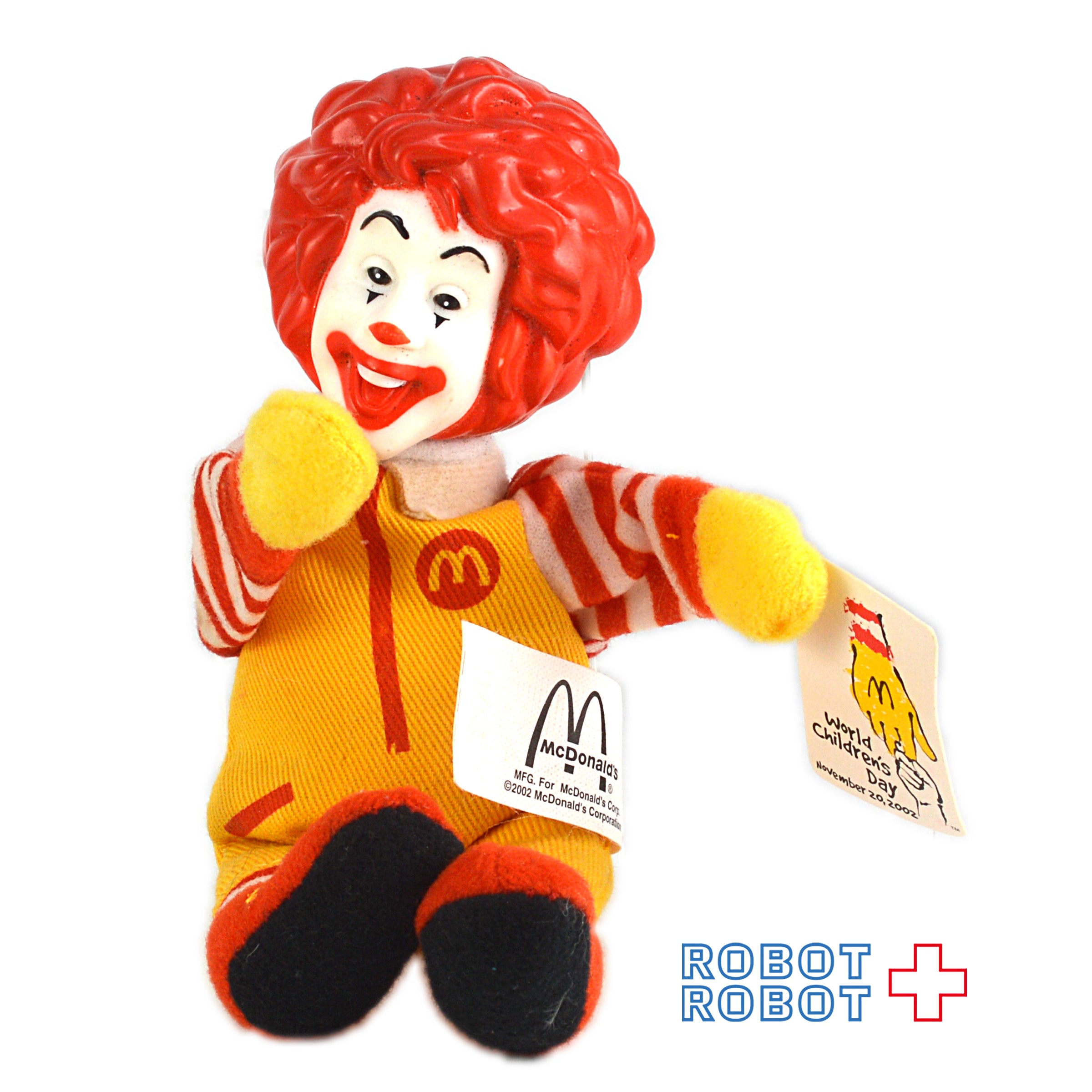 マクドナルド ロナルド ミニプラッシュ指人形 ワールドチルドレンズデイ ハッピーミールトイ 2002