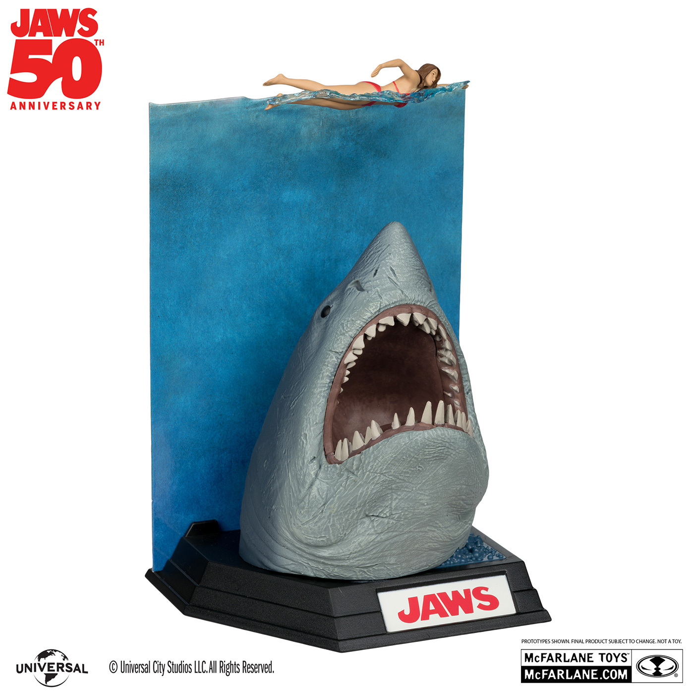 マクファーレン・トイズ ムービー・マニアックス JAWS ジョーズ 50周年 ジョーズ 6インチ ポーズドスタチュー フィギュア 未開封 入荷写真