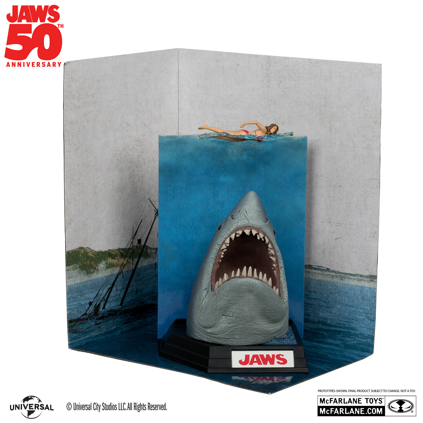 マクファーレン・トイズ ムービー・マニアックス JAWS ジョーズ 50周年 ジョーズ 6インチ ポーズドスタチュー フィギュア 未開封 入荷写真