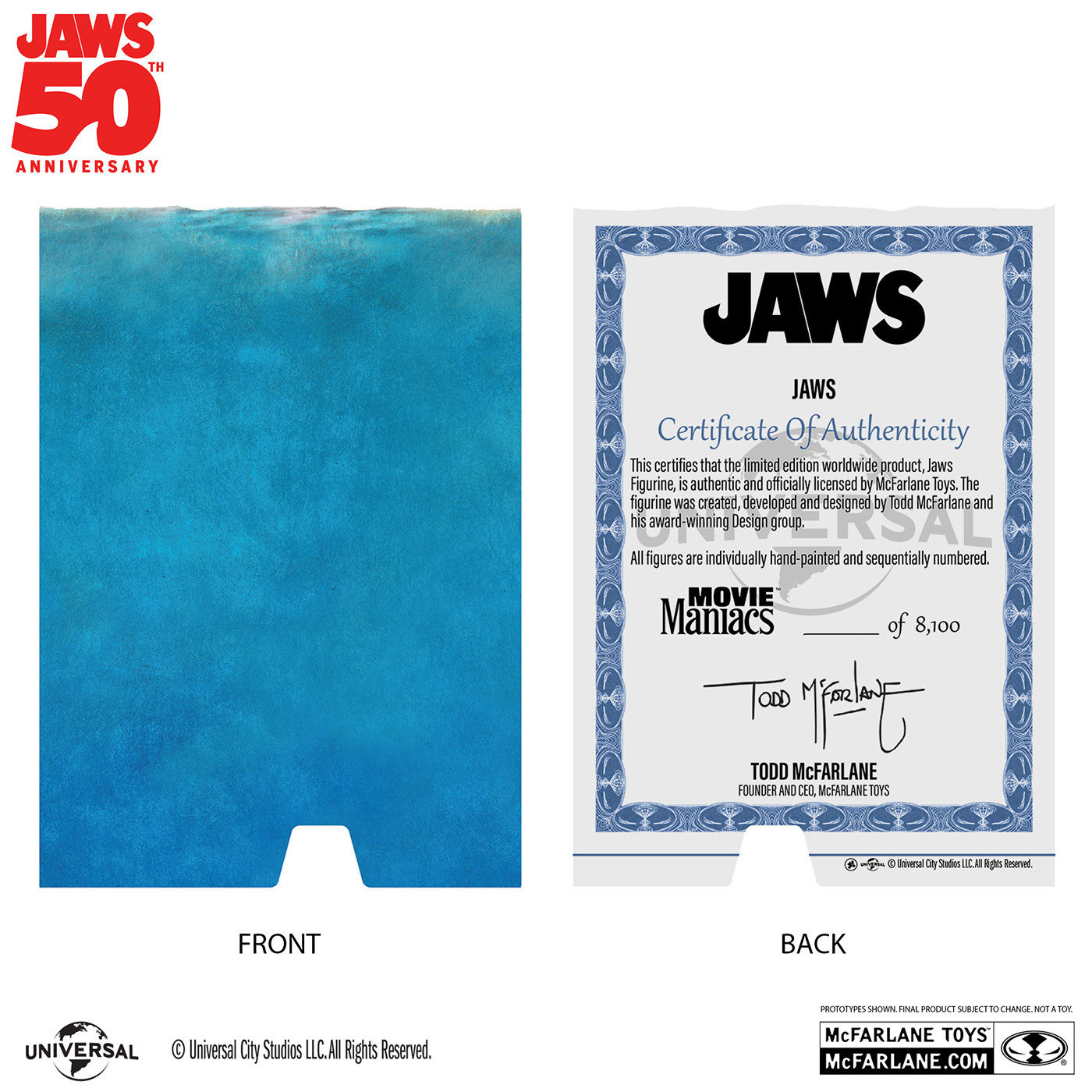 マクファーレン・トイズ ムービー・マニアックス JAWS ジョーズ 50周年 ジョーズ 6インチ ポーズドスタチュー フィギュア 未開封 入荷写真