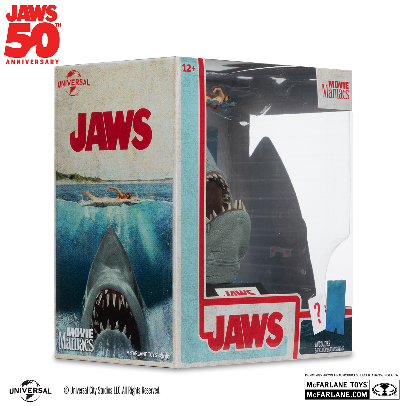 マクファーレン・トイズ ムービー・マニアックス JAWS ジョーズ 50周年 ジョーズ 6インチ ポーズドスタチュー フィギュア 未開封 入荷写真