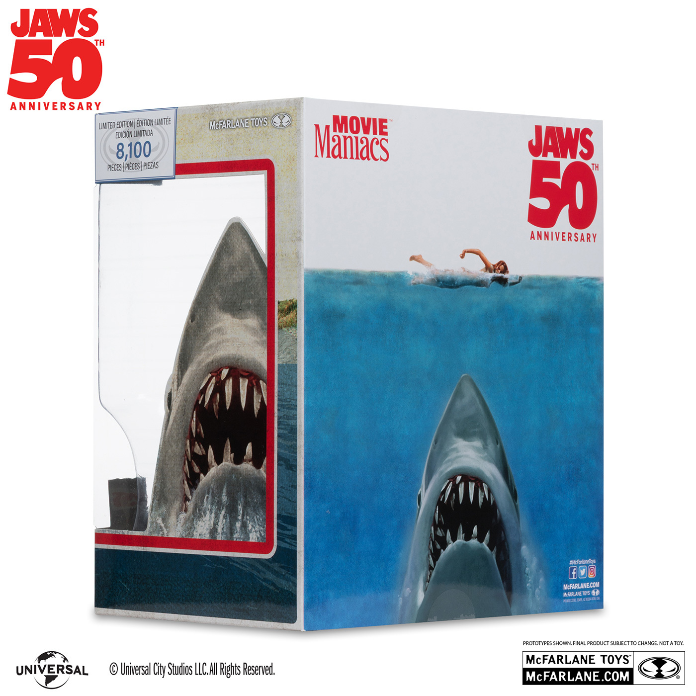 マクファーレン・トイズ ムービー・マニアックス JAWS ジョーズ 50周年 ジョーズ 6インチ ポーズドスタチュー フィギュア 未開封 入荷写真
