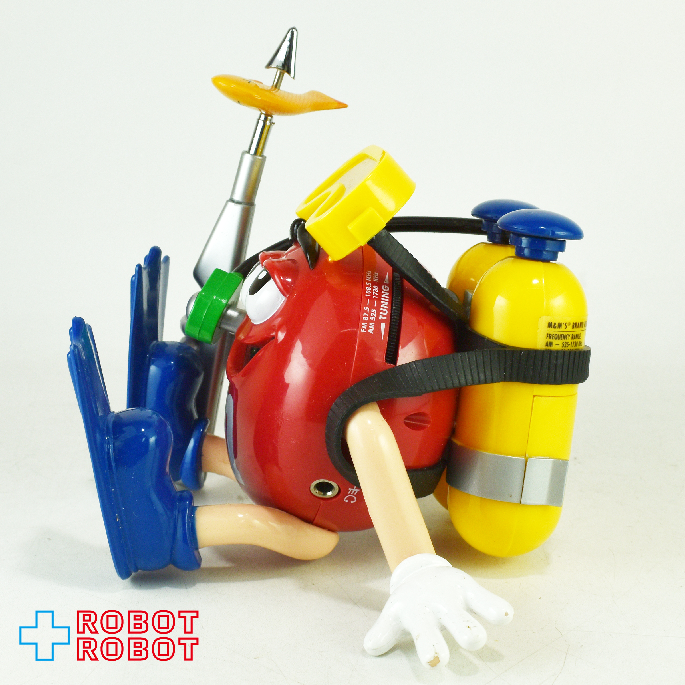 M&M's エムアンドエムズ レッド キャラクター コレクターズ シリーズ スキューバダイビング ラジオ & ヘッドフォン セット 箱入り 企業物 入荷写真