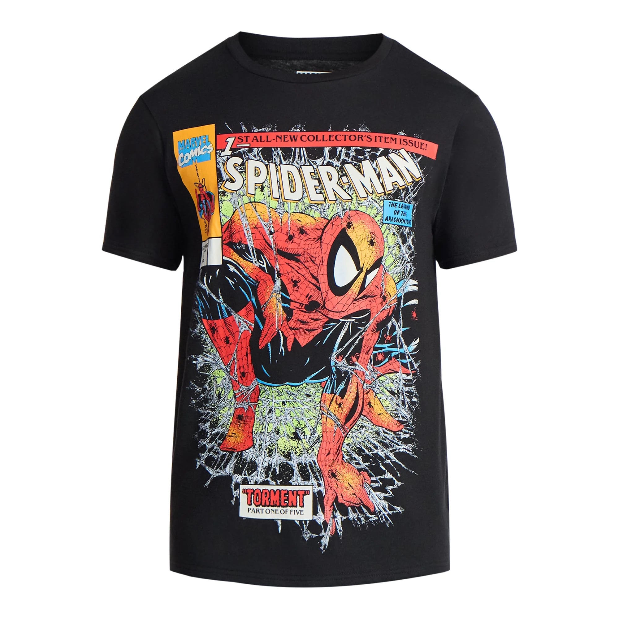 マーベル スパイダーマン Spidey Crawl グラフィック Tシャツ ブラック