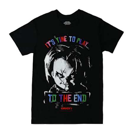 チャイルド・プレイ チャッキー It's Time To Play グラフィック Tシャツ ブラック 入荷写真