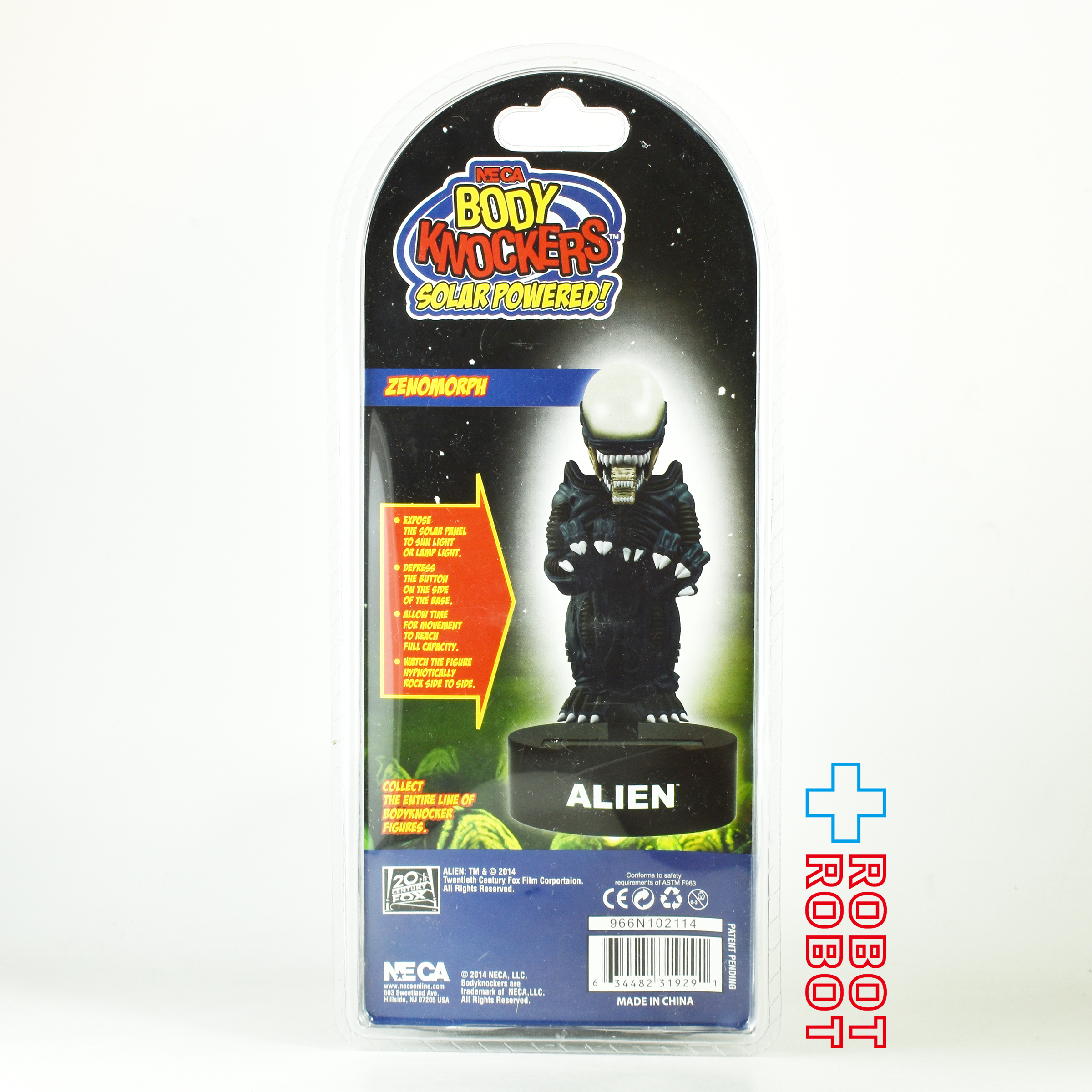 ネカ エイリアン ゼノモーフ ソーラーパワー ボディーノッカー ボビングヘッドフィギュア 未開封 入荷写真