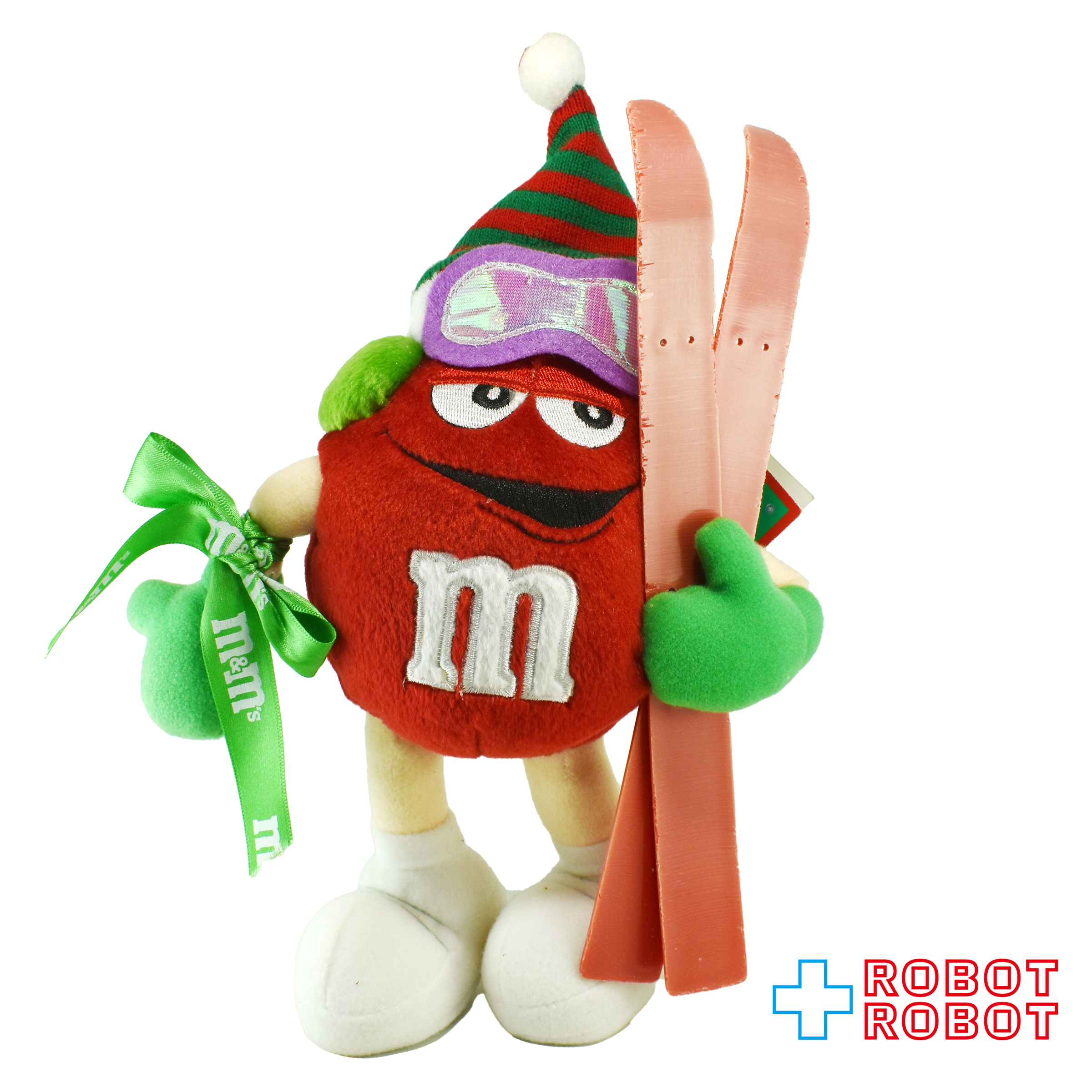 M&M's スキー レッド エムアンドエムズ ぬいぐるみ人形 紙タグ付き 企業物 入荷写真