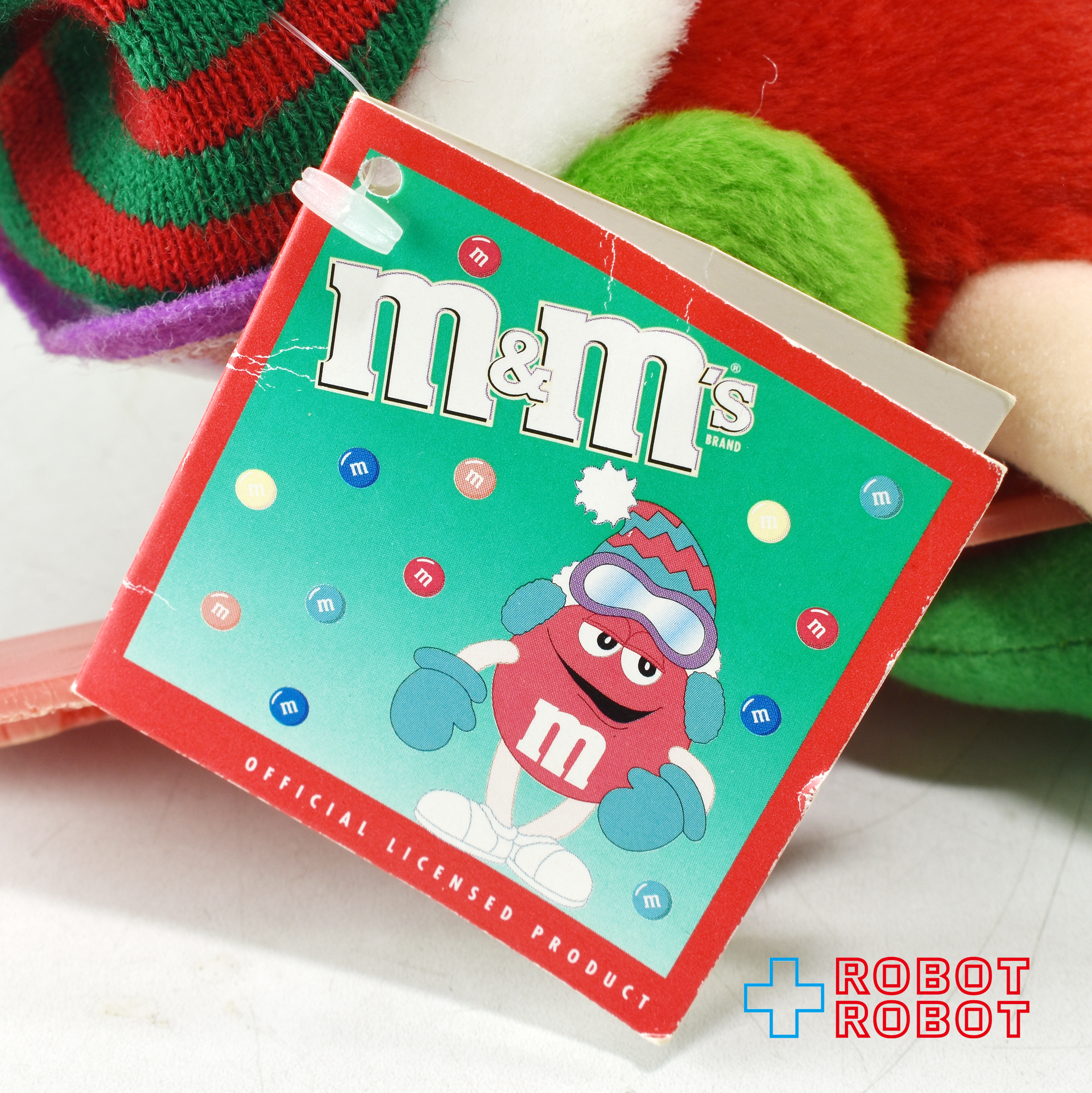 M&M's スキー レッド エムアンドエムズ ぬいぐるみ人形 紙タグ付き 企業物 入荷写真