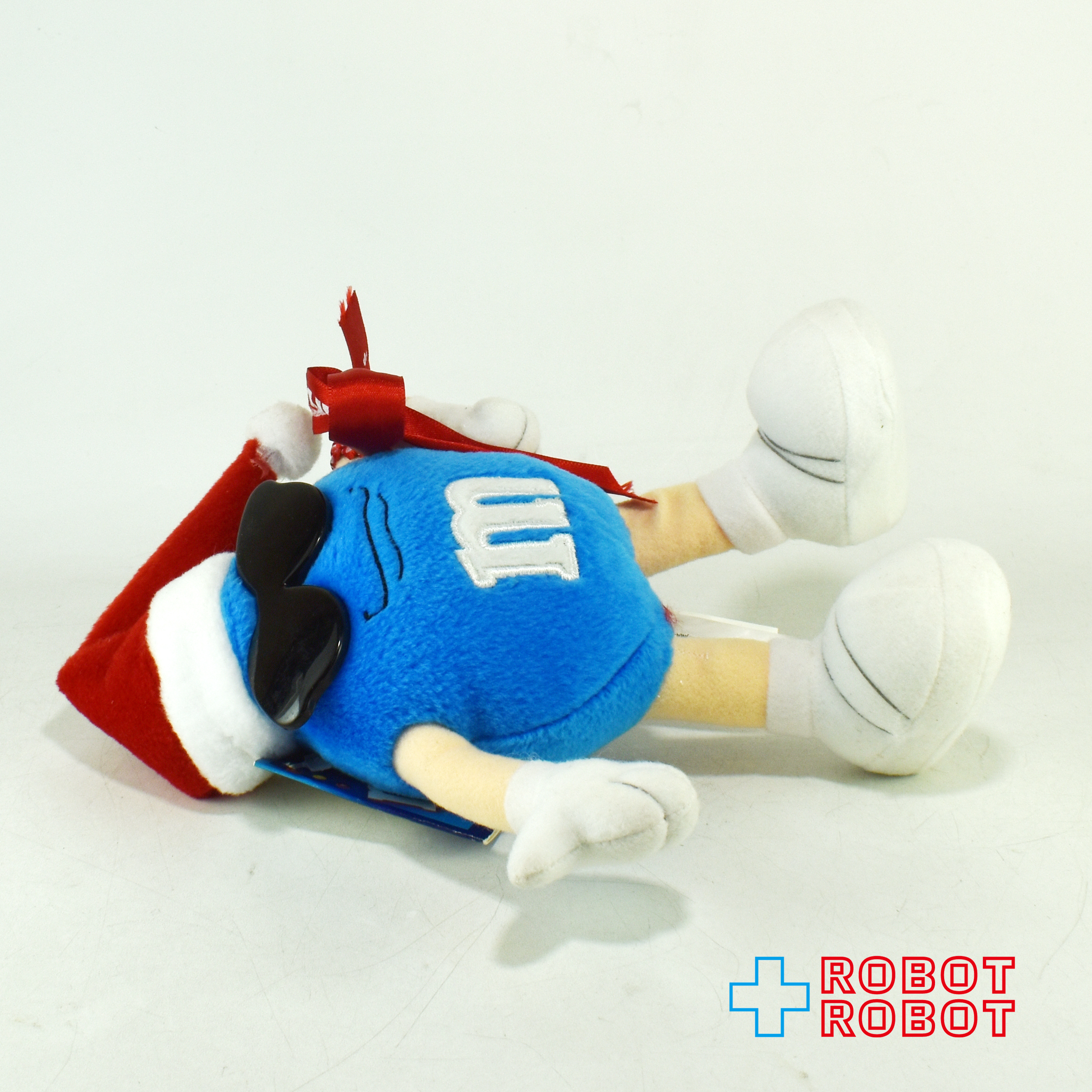 M&M's クリスマス ブルー エムアンドエムズ ぬいぐるみ人形 紙タグ付き 企業物 入荷写真