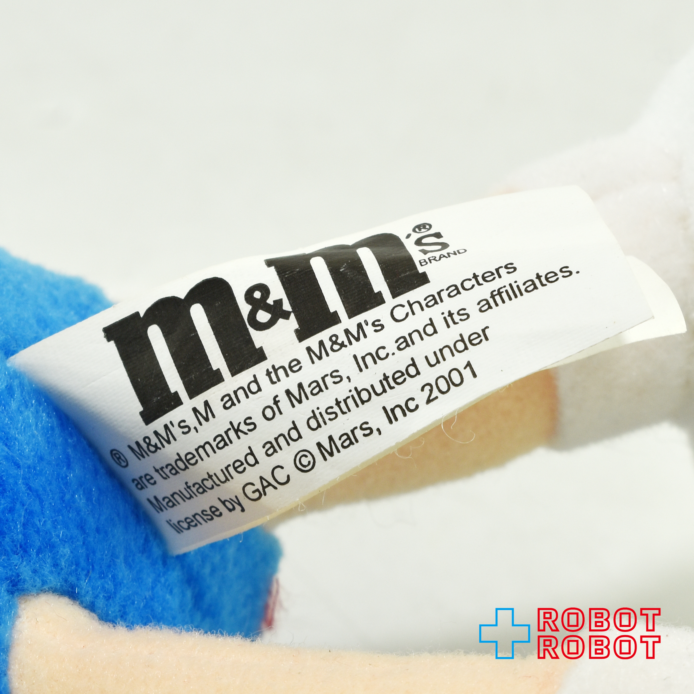 M&M's クリスマス ブルー エムアンドエムズ ぬいぐるみ人形 紙タグ付き 企業物 入荷写真