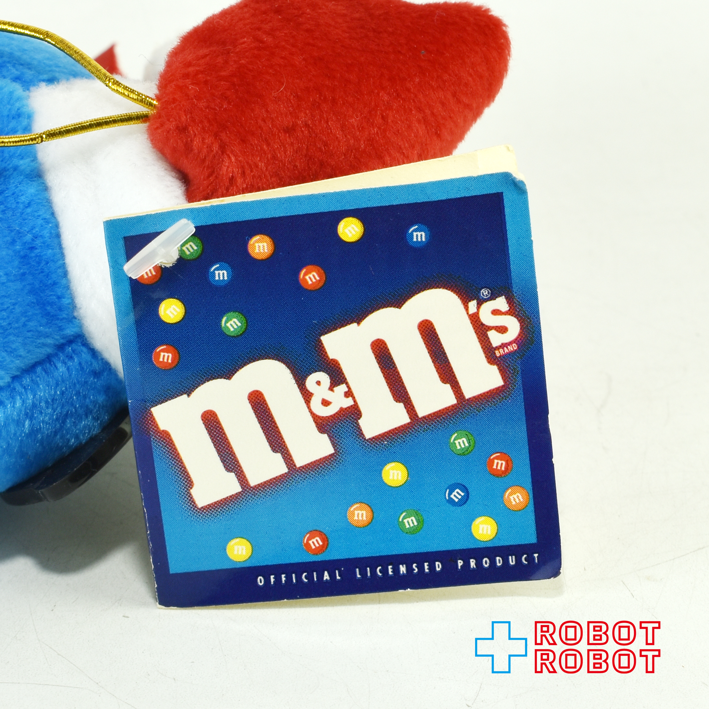 M&M's クリスマス ブルー エムアンドエムズ ぬいぐるみ人形 紙タグ付き 企業物 入荷写真