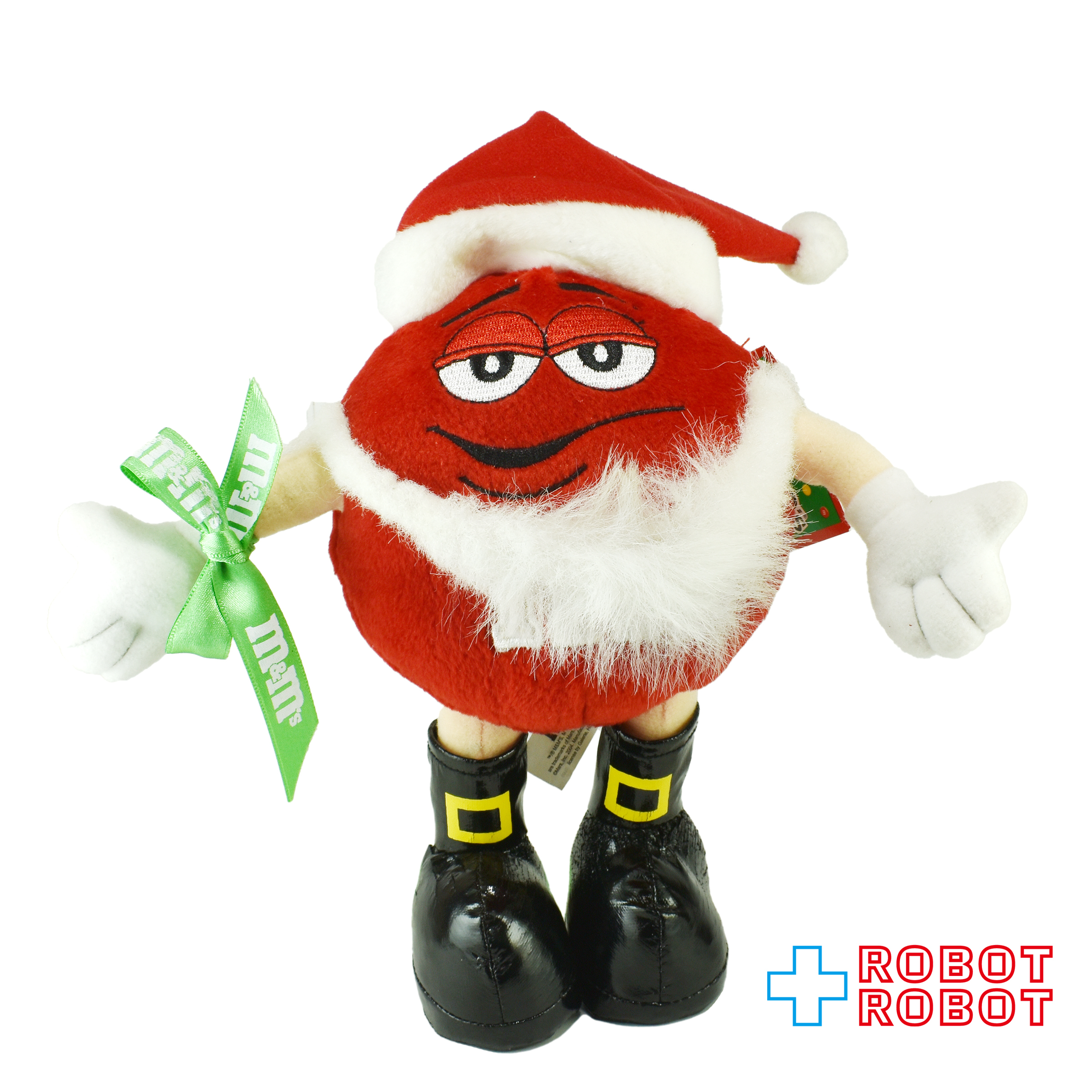 M&M's サンタ レッド エムアンドエムズ ぬいぐるみ人形 紙タグ付き 企業物 入荷写真