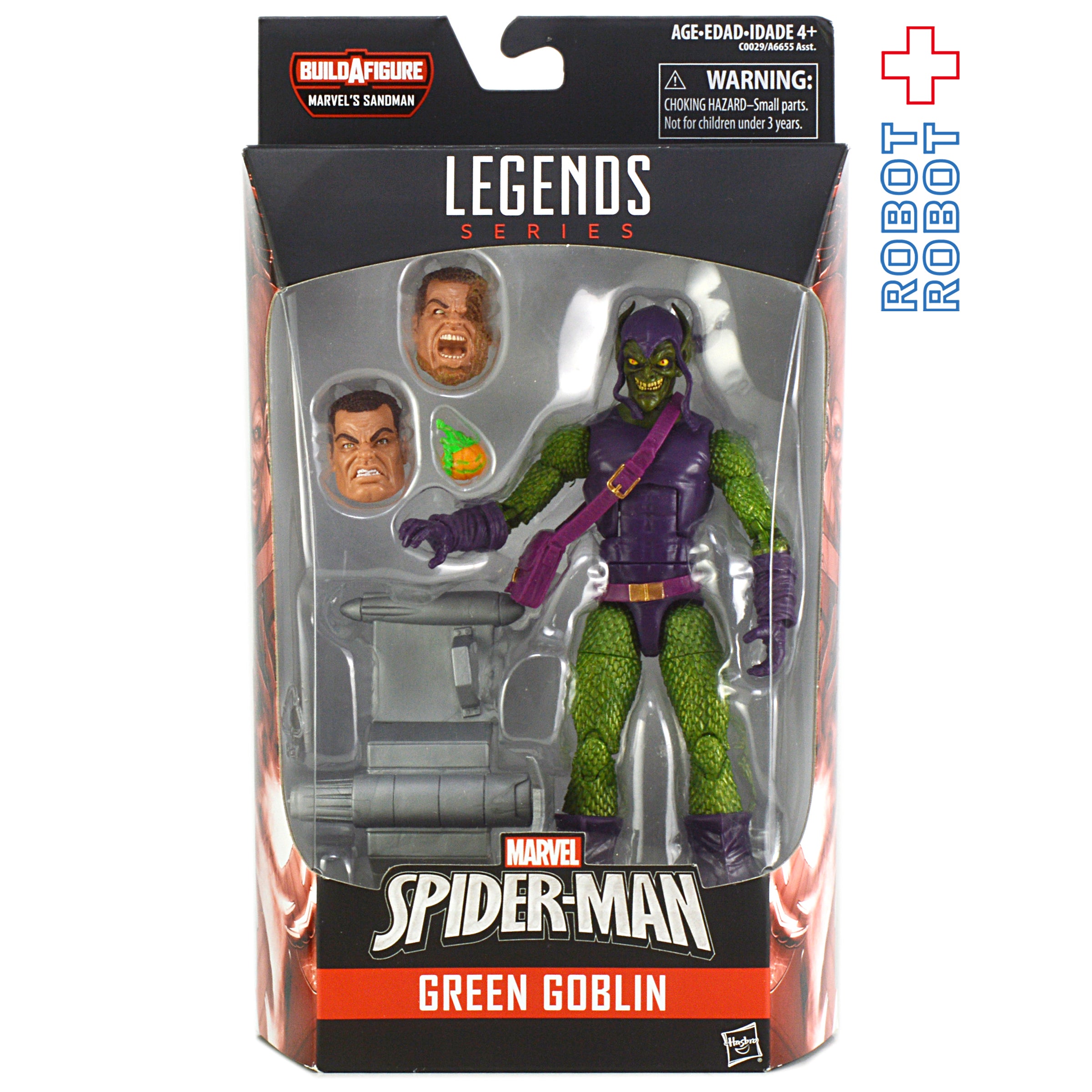 マーベルレジェンド コミックシリーズ サンドマン・ビルド グリーン・ゴブリン 6インチ アクションフィギュア 開封