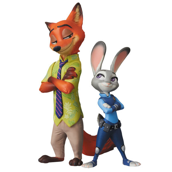メディコム UDF ディズニー シリーズ 7 ズートピア ジュディ・ホップス & ニックワイルド (リニューアル) ビニールフィギュア 未開封 入荷写真