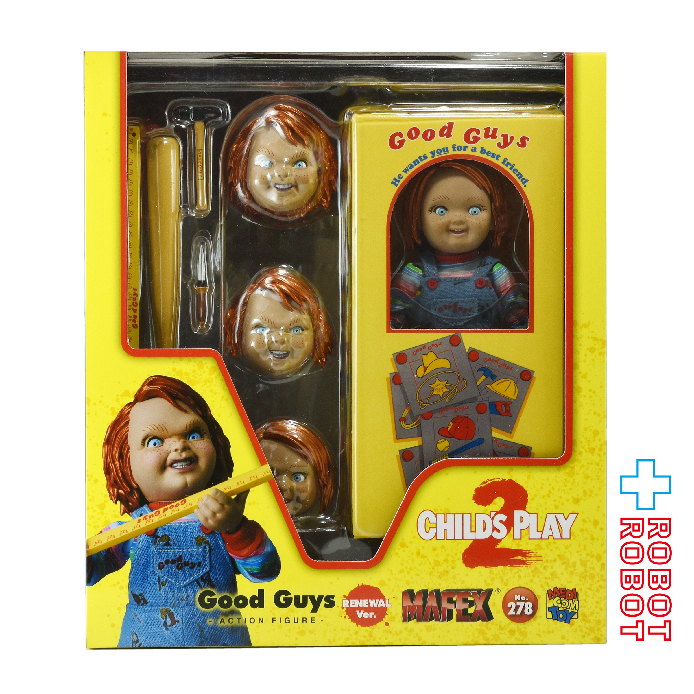 メディコム・トイ MAFEX マフェックス No.278 チャイルド・プレイ2 チャッキー グッドガイ リニューアルVer. アクションフィギュア 未開封 入荷写真