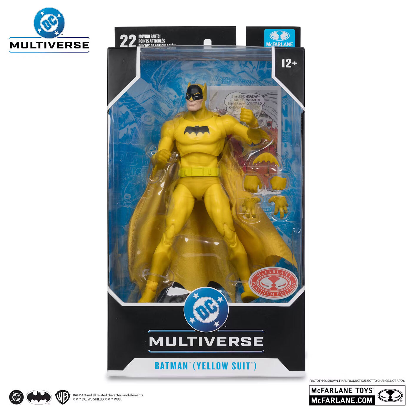 マクファーレン・トイズ DCマルチバース #335 バットマン イエロー・スーツ コミック/ Detective Comics #241 レッド プラチナム エディション 7インチ アクションフィギュア 国内版 未開封 入荷写真