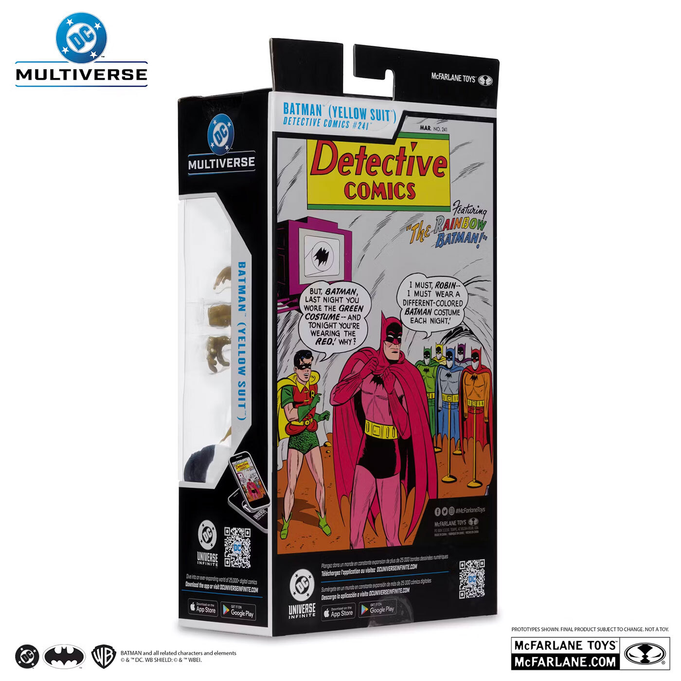 マクファーレン・トイズ DCマルチバース #335 バットマン イエロー・スーツ コミック/ Detective Comics #241 レッド プラチナム エディション 7インチ アクションフィギュア 国内版 未開封 入荷写真