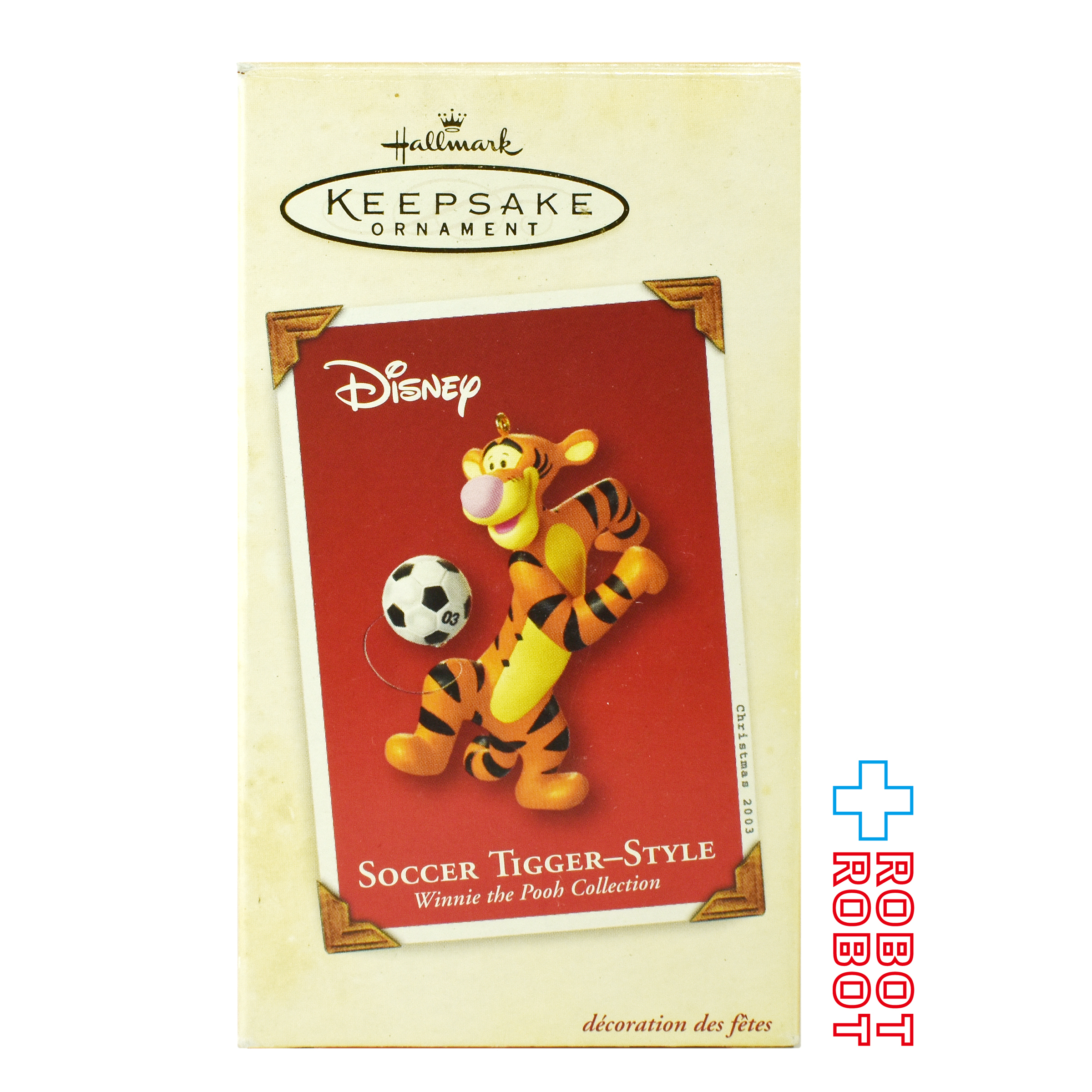 ホールマーク ディズニー くまのプーさん サッカー ティガー クリスマスオーナメント 2003 箱入 入荷写真