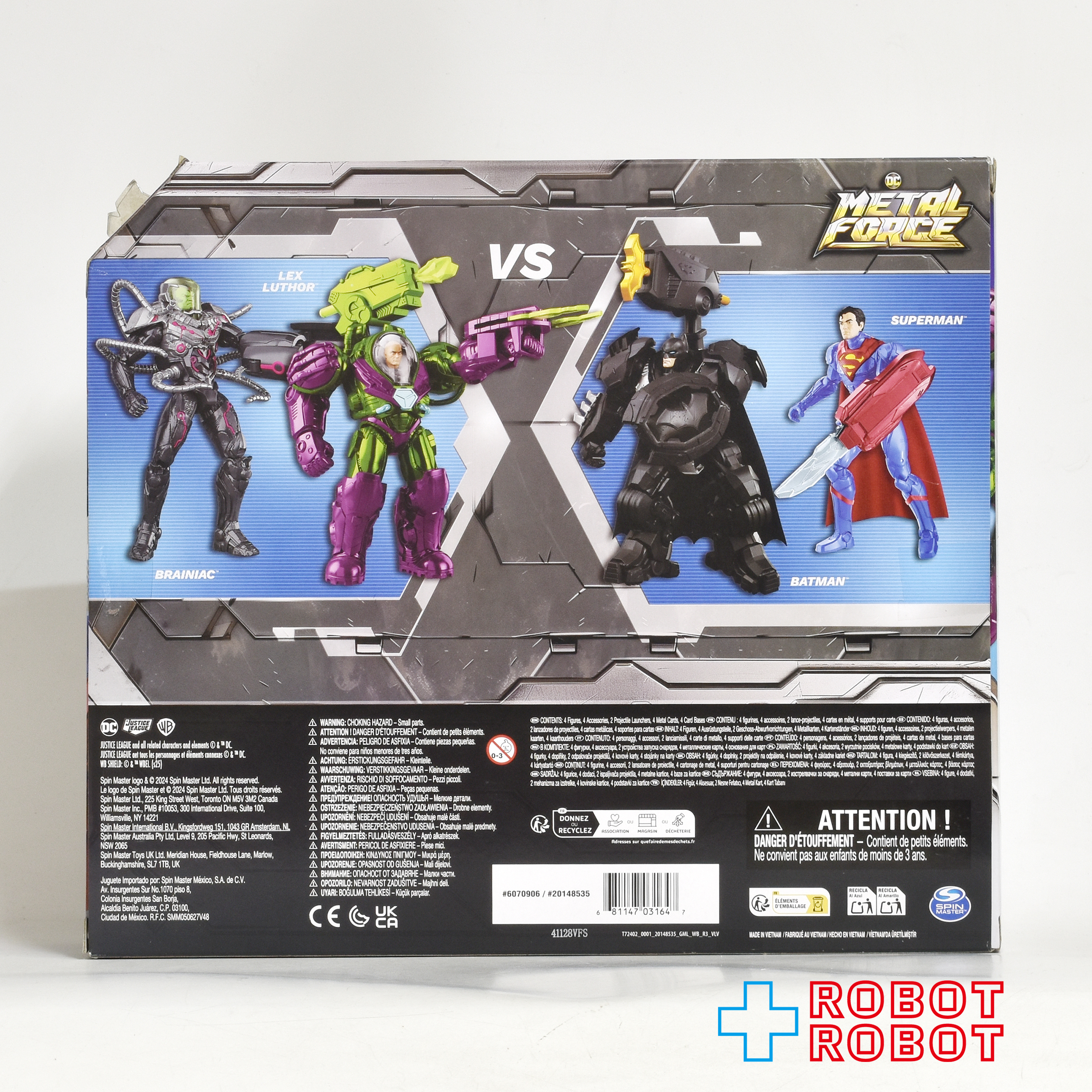 スピンマスター DC バットマン メタルフォース ブレイニアック /レックス・ルーサー / バットマン / スーパーマン アクションフィギュア 未開封 入荷写真